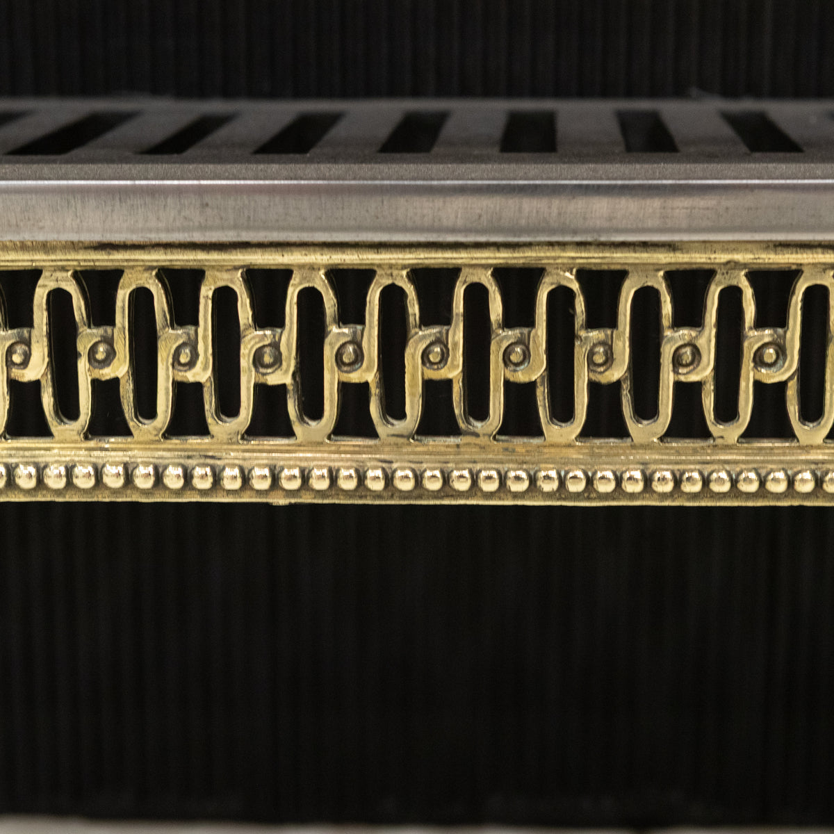 Early 20th Century Regency Style Fire Basket With Brass Finials | Bratt Colbran