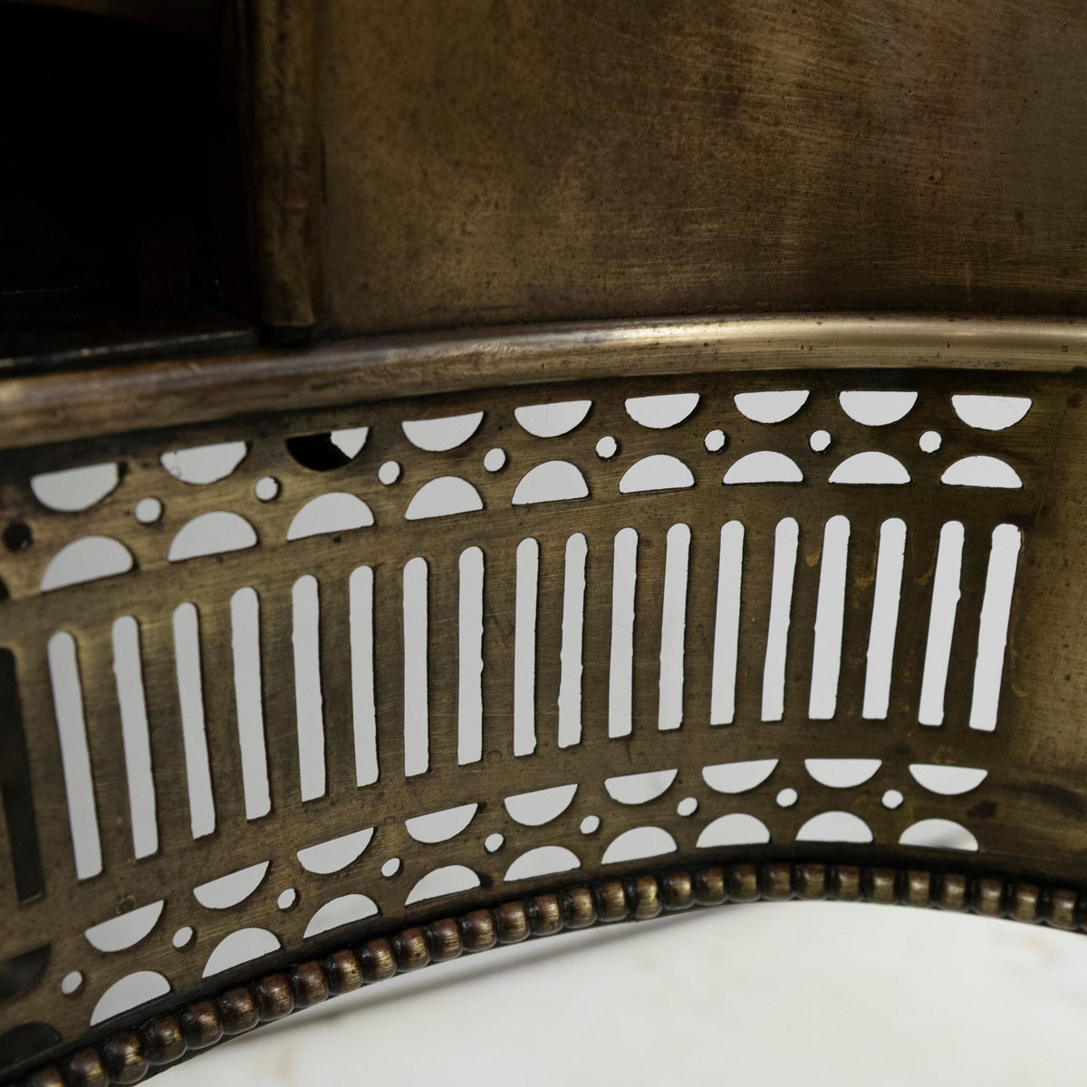 Splendid Antique Georgian Fire Basket with Brass Finials | The Architectural Forum