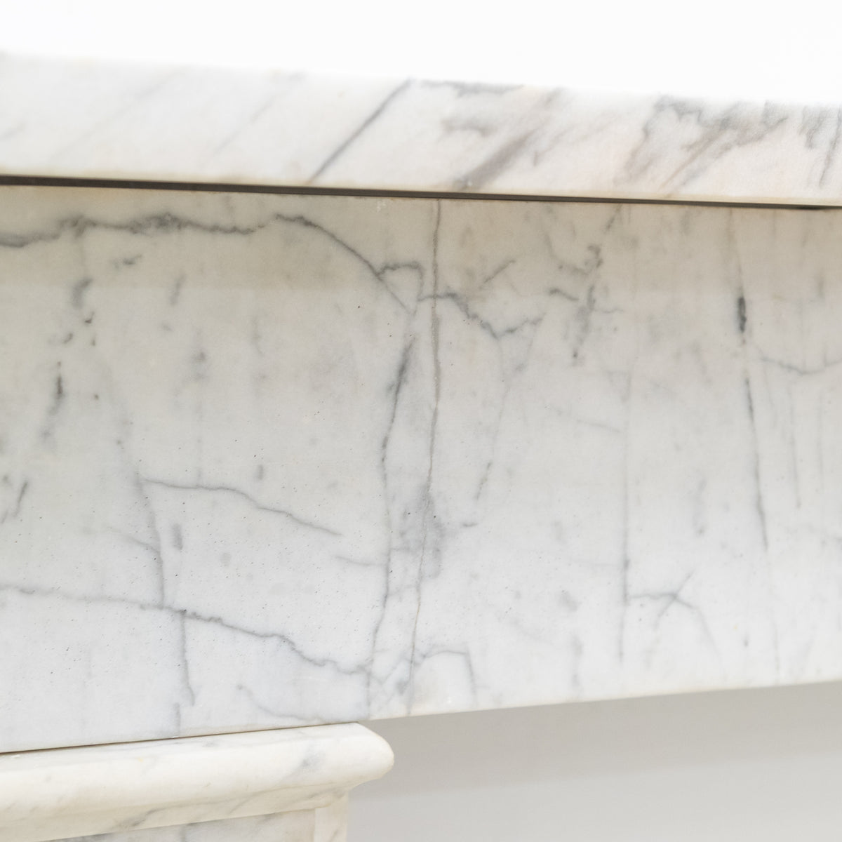 Antique Late Carrara Marble Fireplace Surround | The Architectural Forum