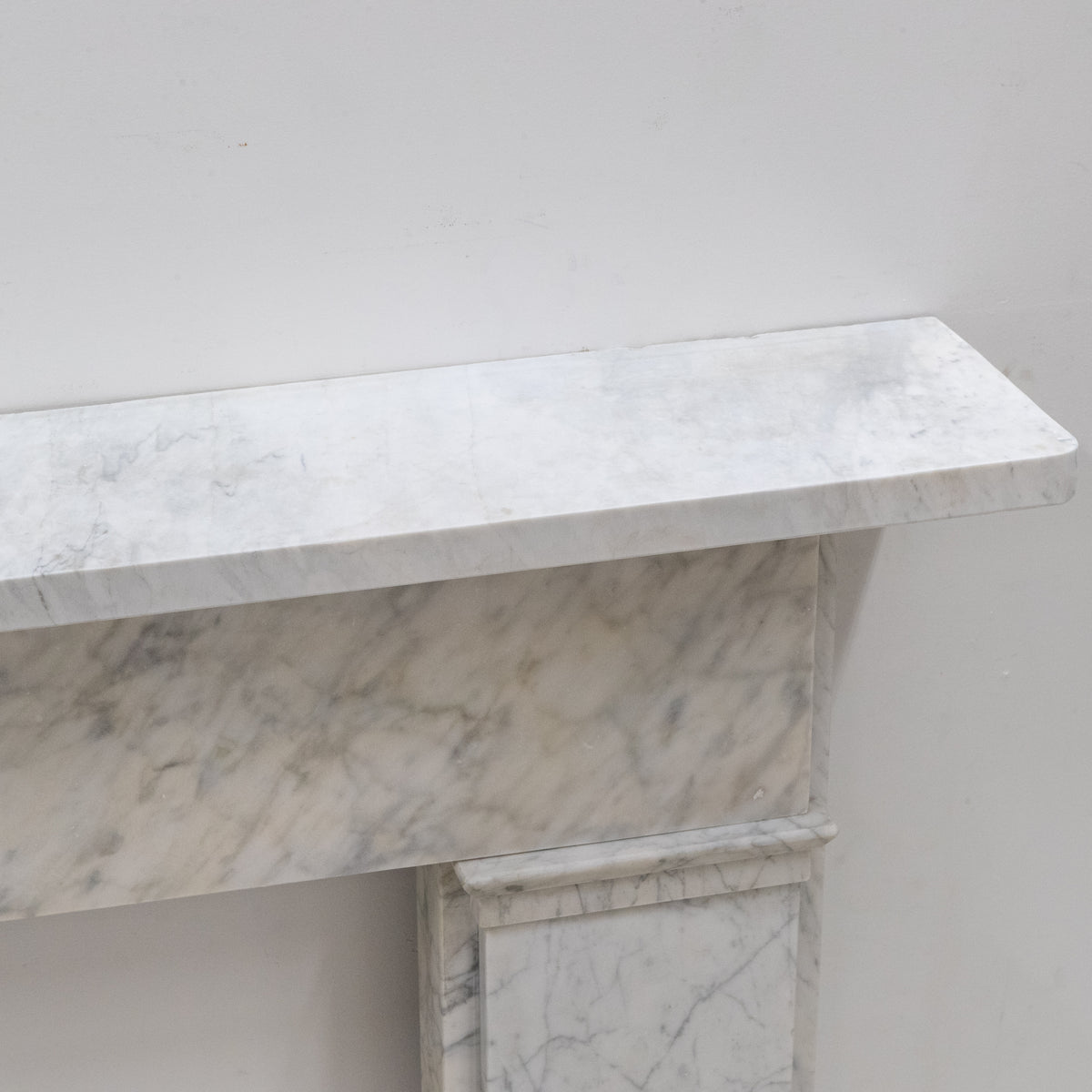 Antique Carrara Marble Late Georgian Fireplace Surround