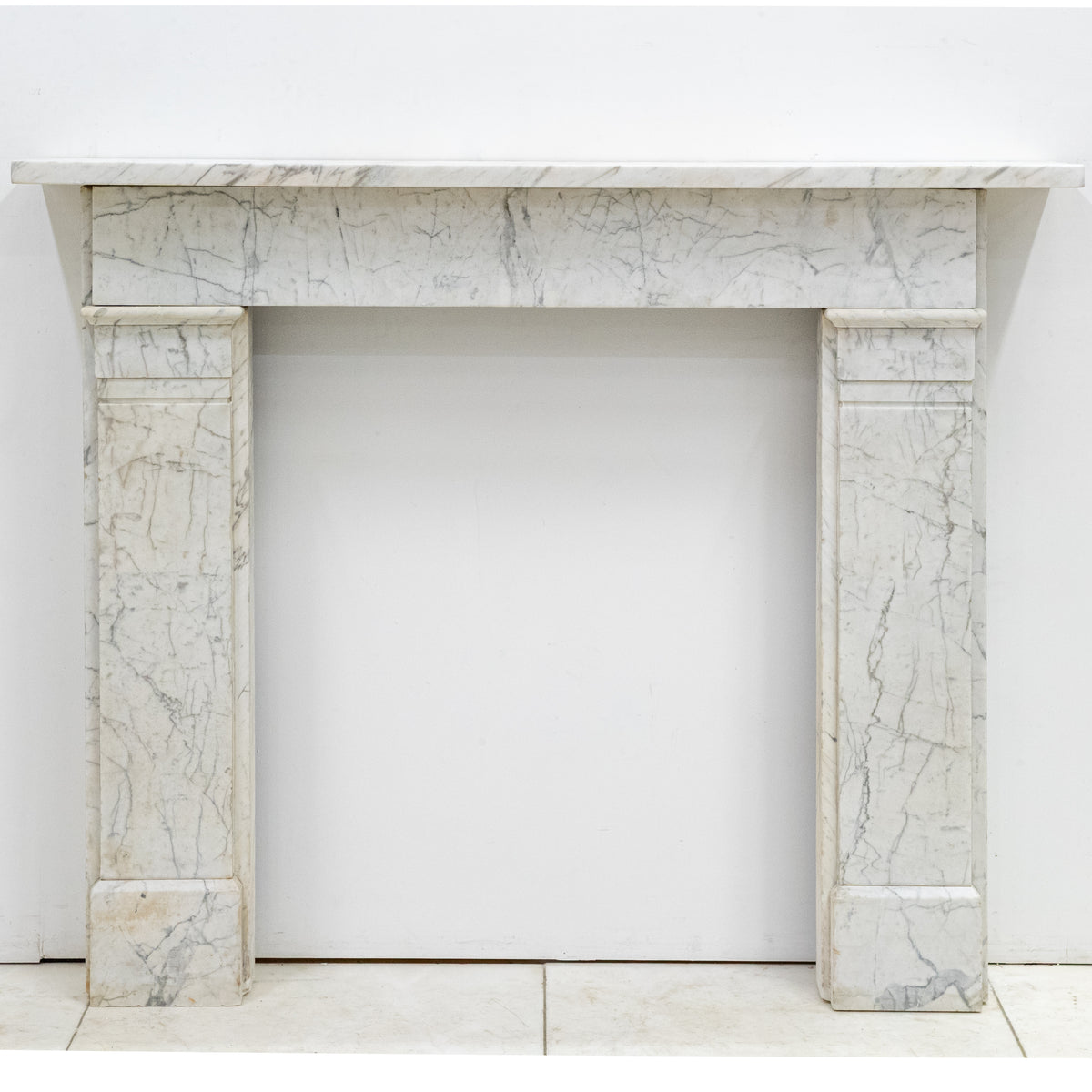 Antique Late Carrara Marble Fireplace Surround | The Architectural Forum