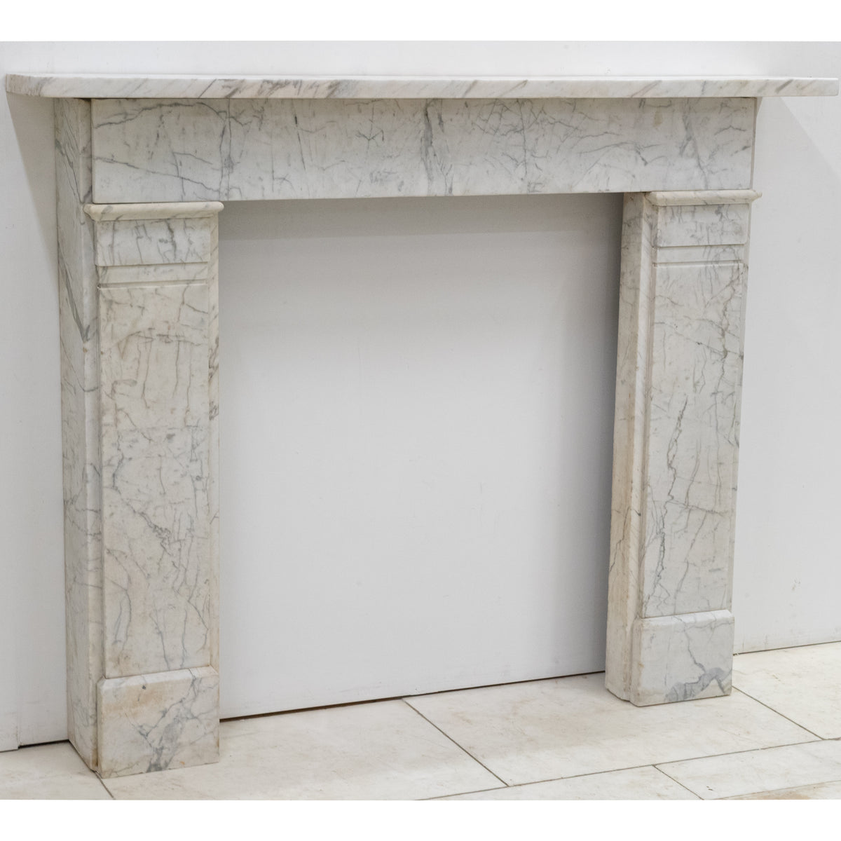 Antique Late Carrara Marble Fireplace Surround | The Architectural Forum
