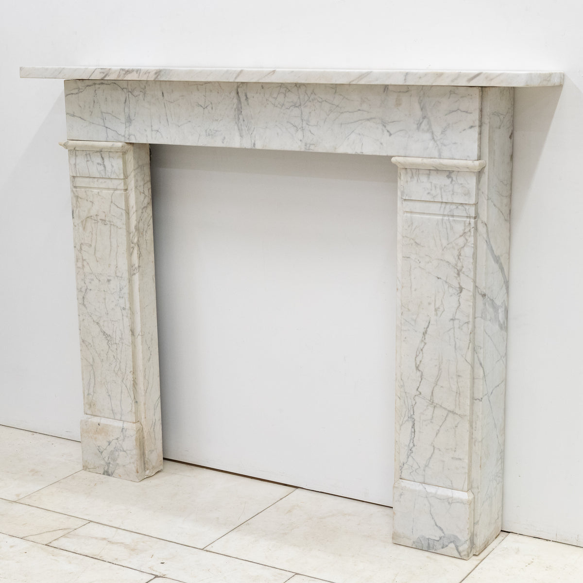 Antique Late Carrara Marble Fireplace Surround | The Architectural Forum