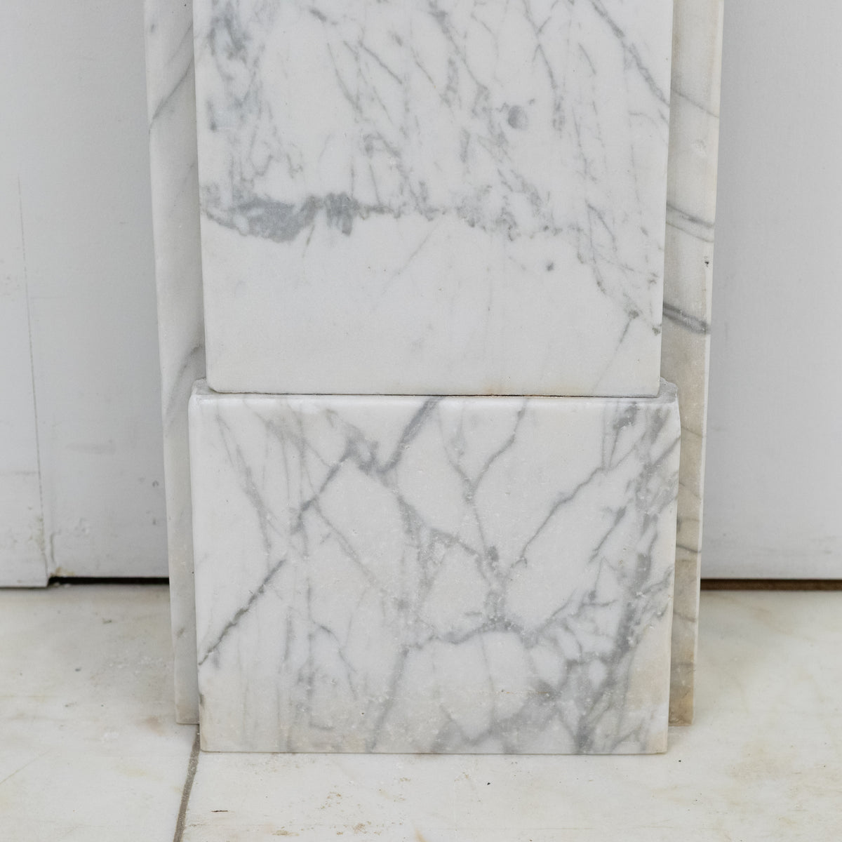 Antique Carrara Marble Late Georgian Fireplace Surround