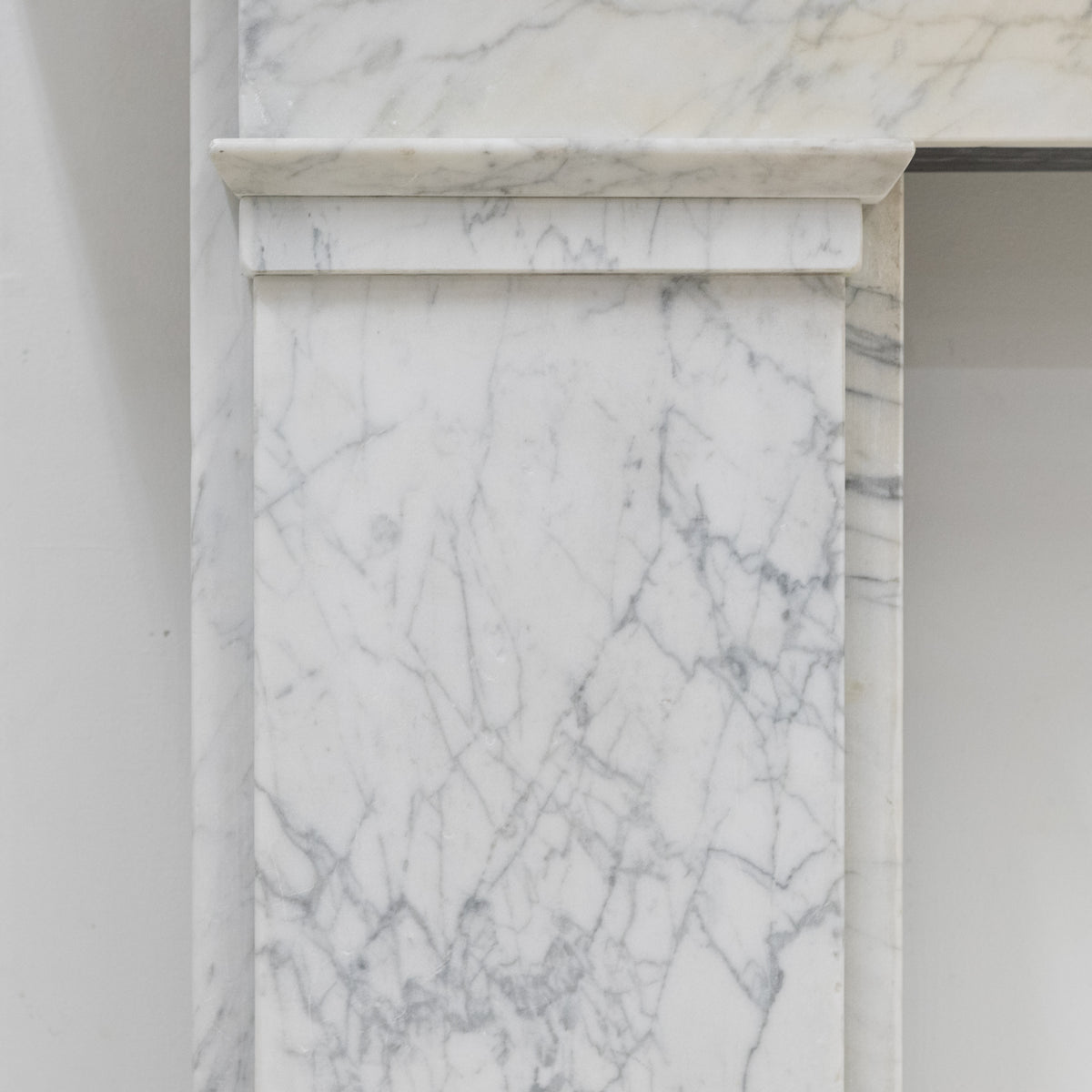 Antique Carrara Marble Late Georgian Fireplace Surround