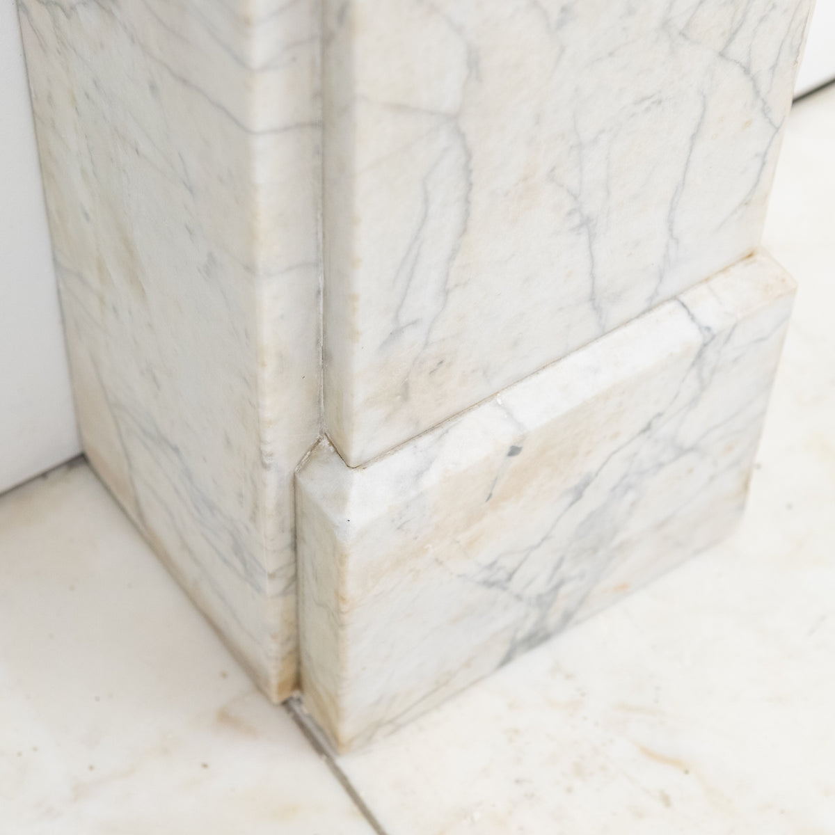 Antique Late Carrara Marble Fireplace Surround | The Architectural Forum