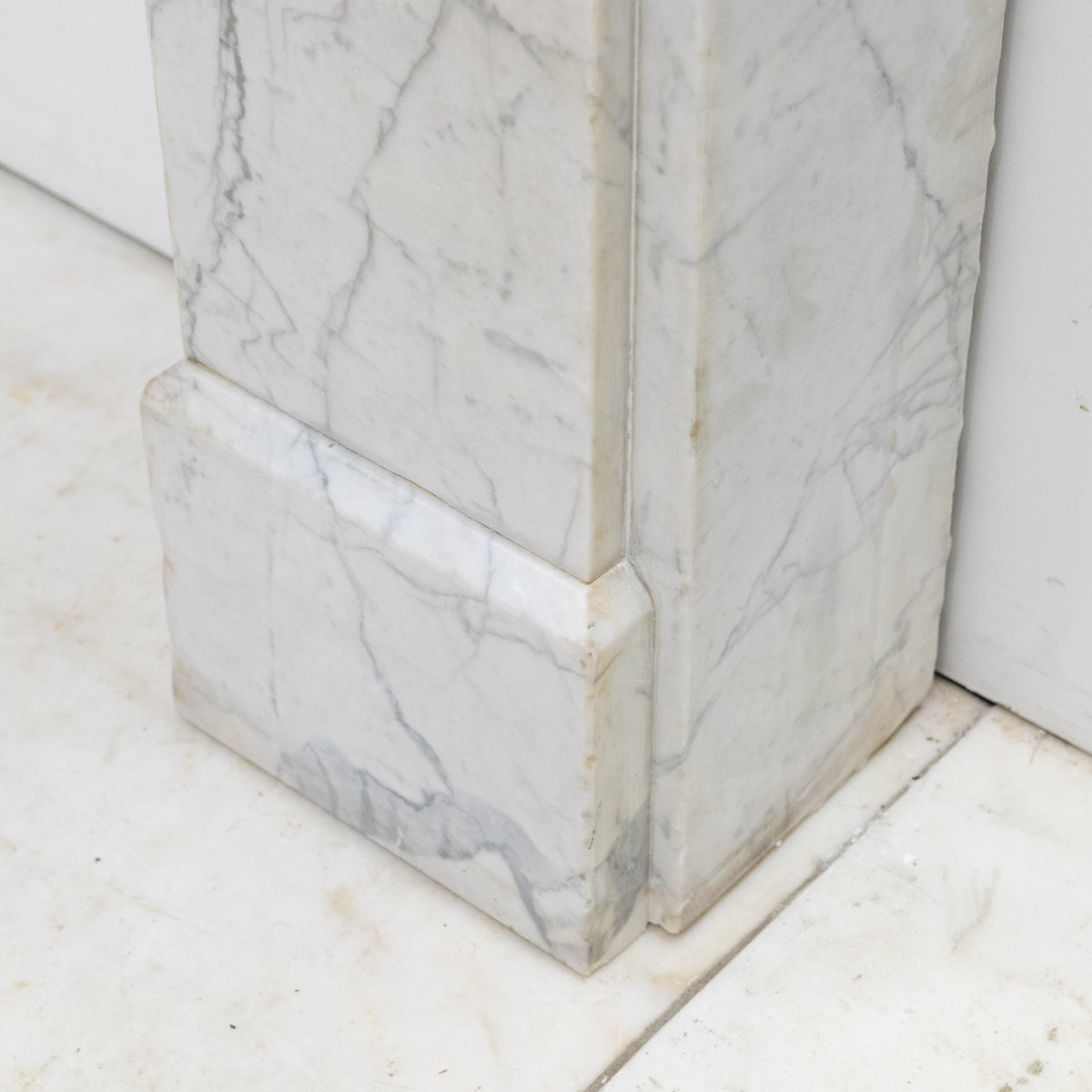 Antique Late Carrara Marble Fireplace Surround | The Architectural Forum