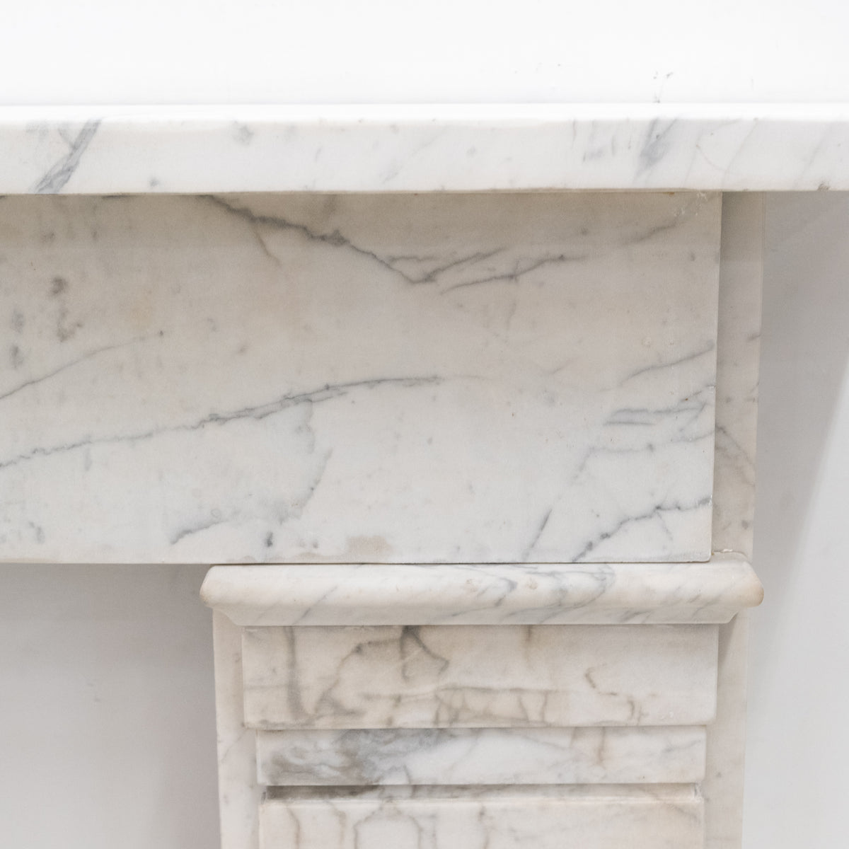 Antique Late Georgian Carrara Marble Fireplace Surround | The Architectural Forum