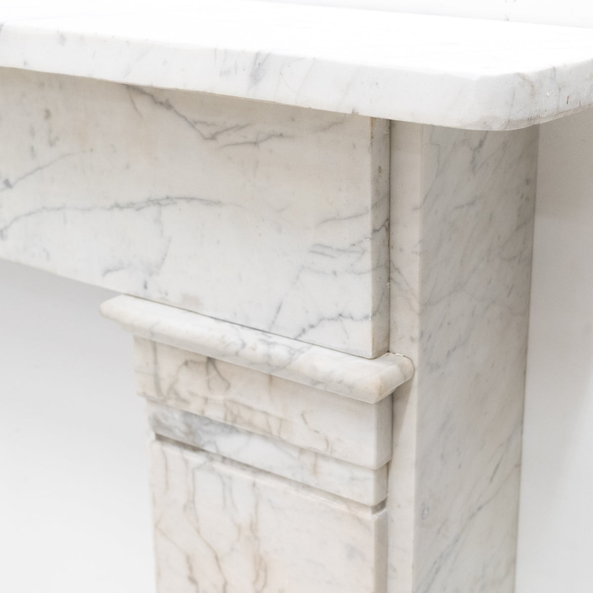 Antique Late Georgian Carrara Marble Fireplace Surround | The Architectural Forum