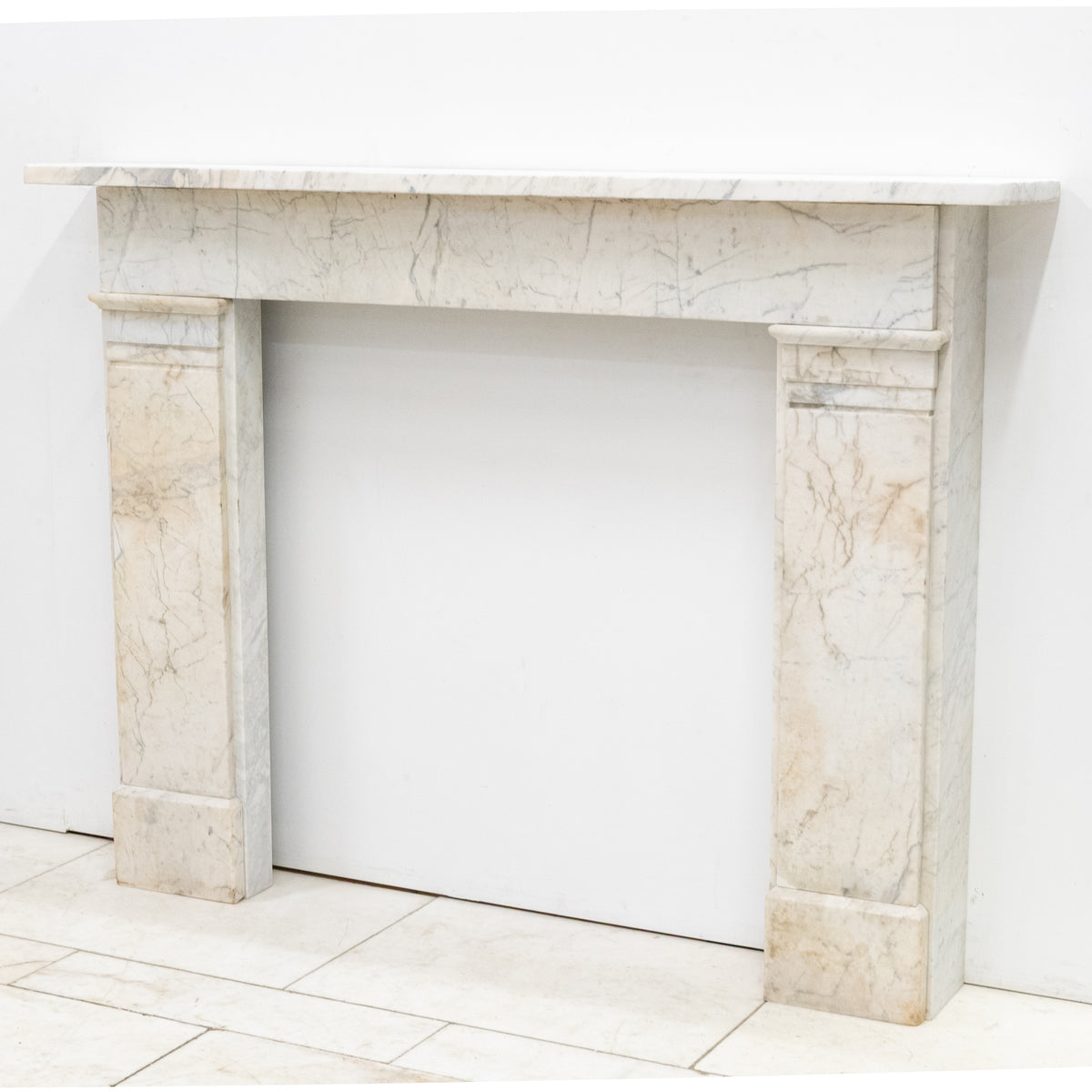 Antique Late Georgian Carrara Marble Fireplace Surround | The Architectural Forum