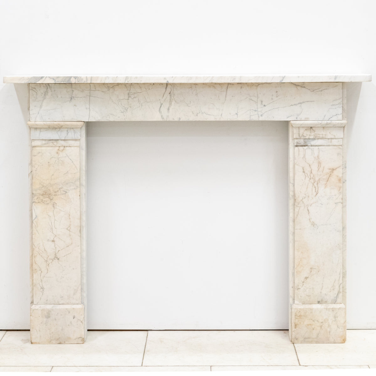 Antique Late Georgian Carrara Marble Fireplace Surround | The Architectural Forum