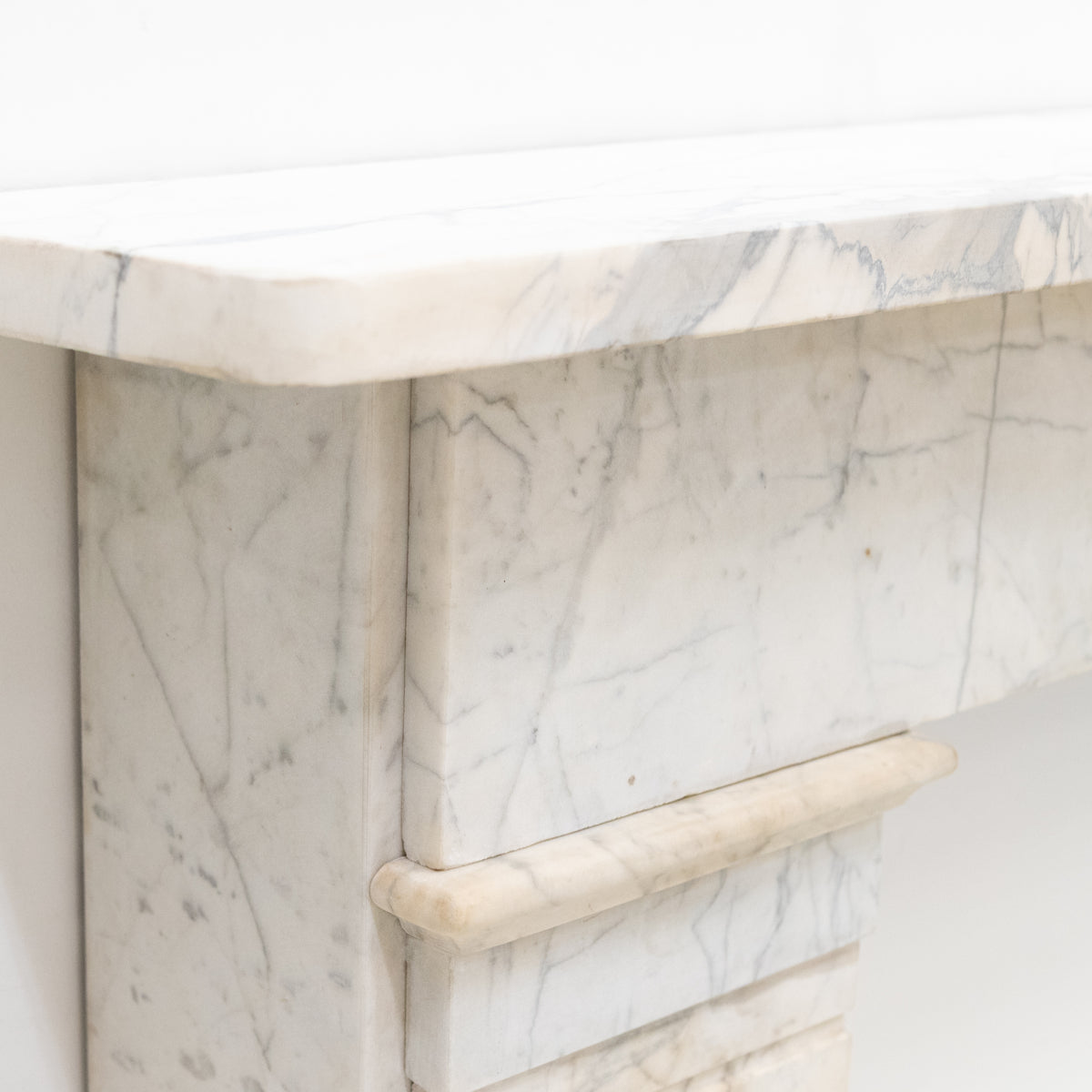 Antique Late Georgian Carrara Marble Fireplace Surround | The Architectural Forum