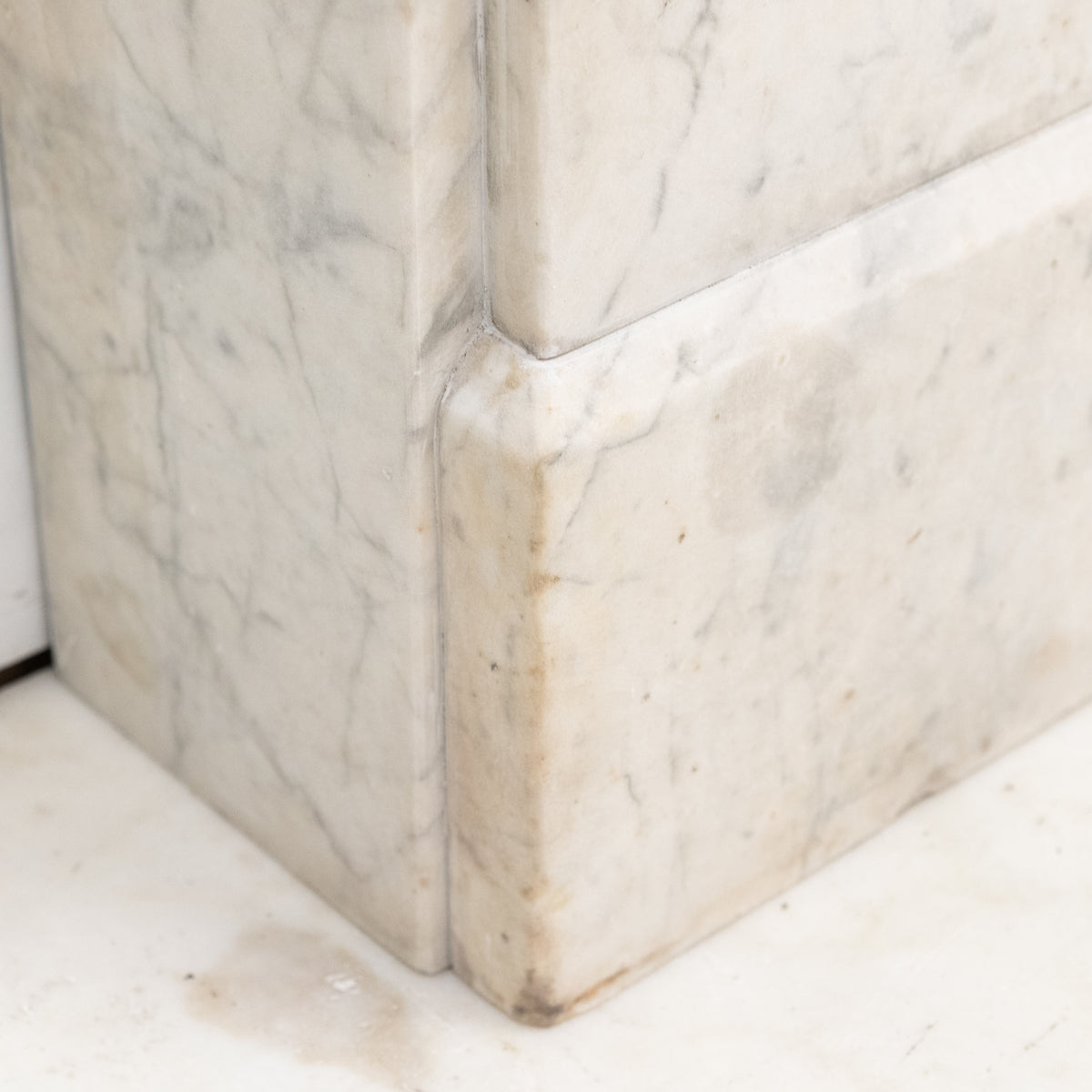 Antique Late Georgian Carrara Marble Fireplace Surround | The Architectural Forum