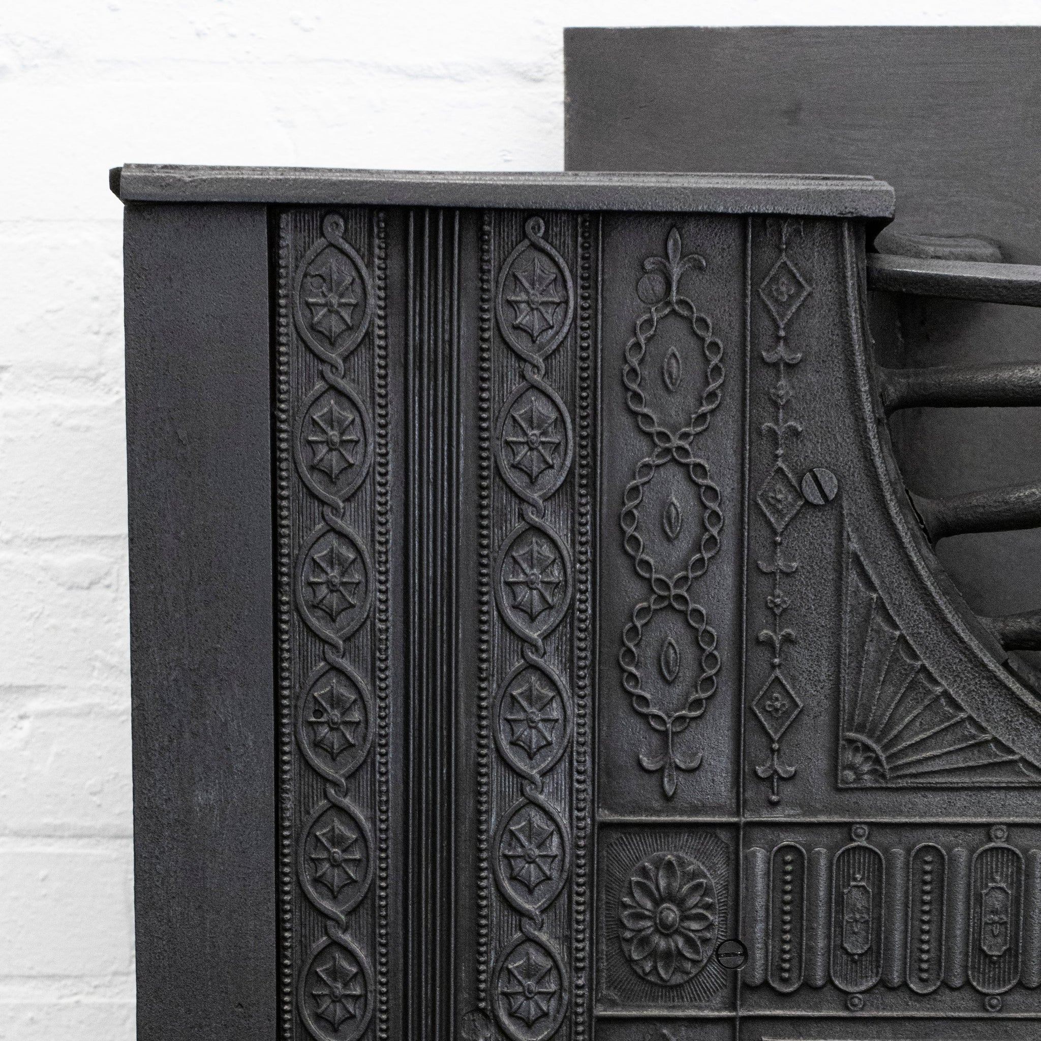 Antique Large Georgian Cast Iron Hob Grate - The Architectural Forum
