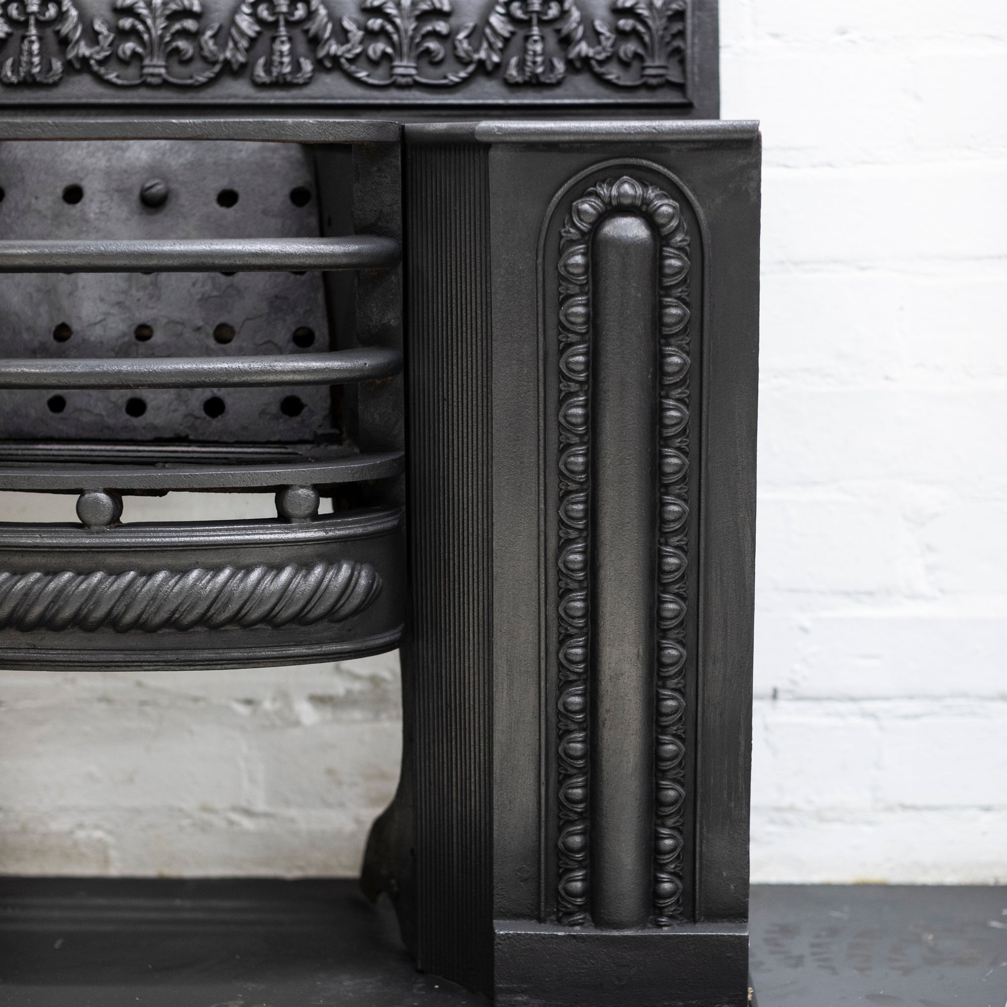 Antique Georgian Cast Iron Hob Grate - The Architectural Forum