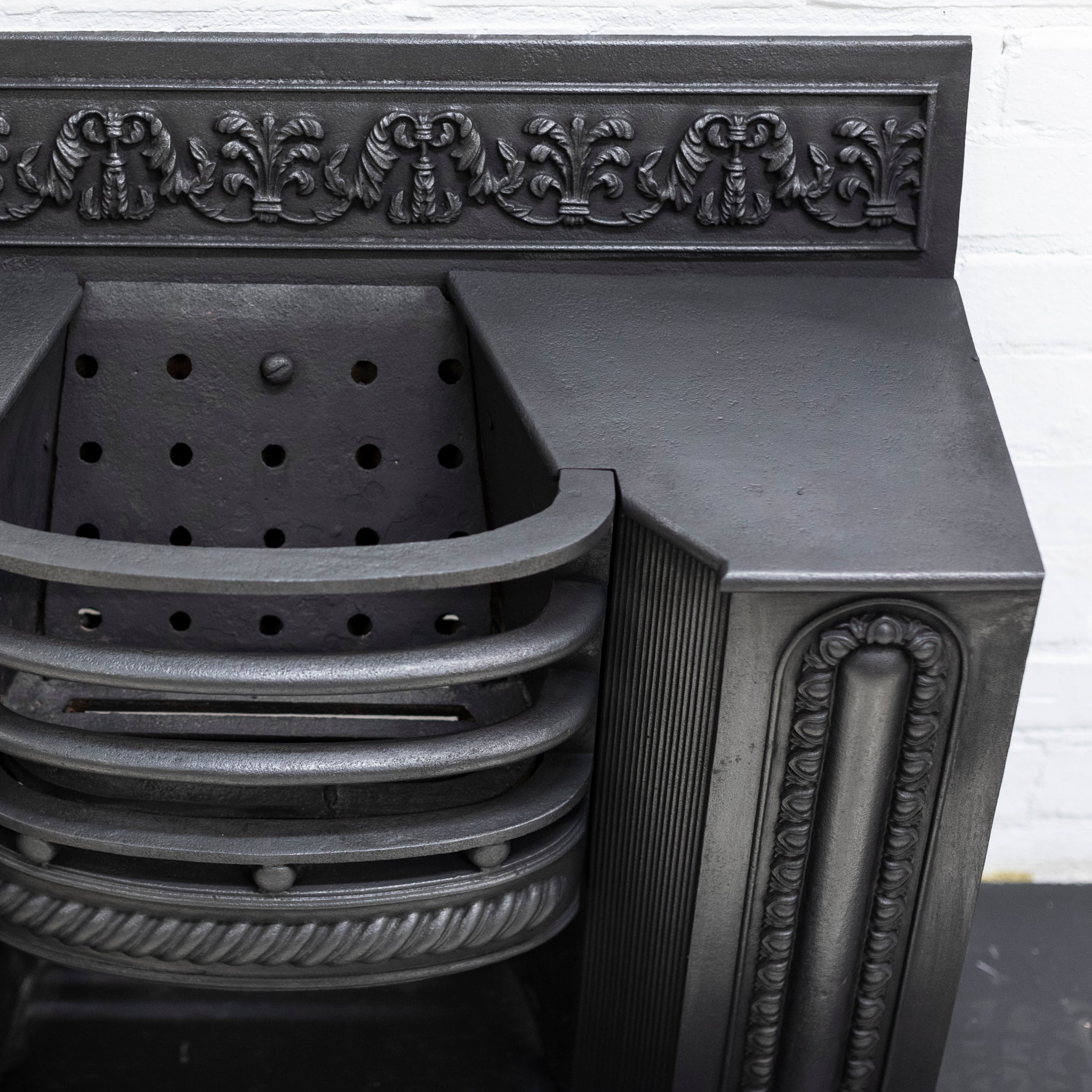 Antique Georgian Cast Iron Hob Grate - The Architectural Forum