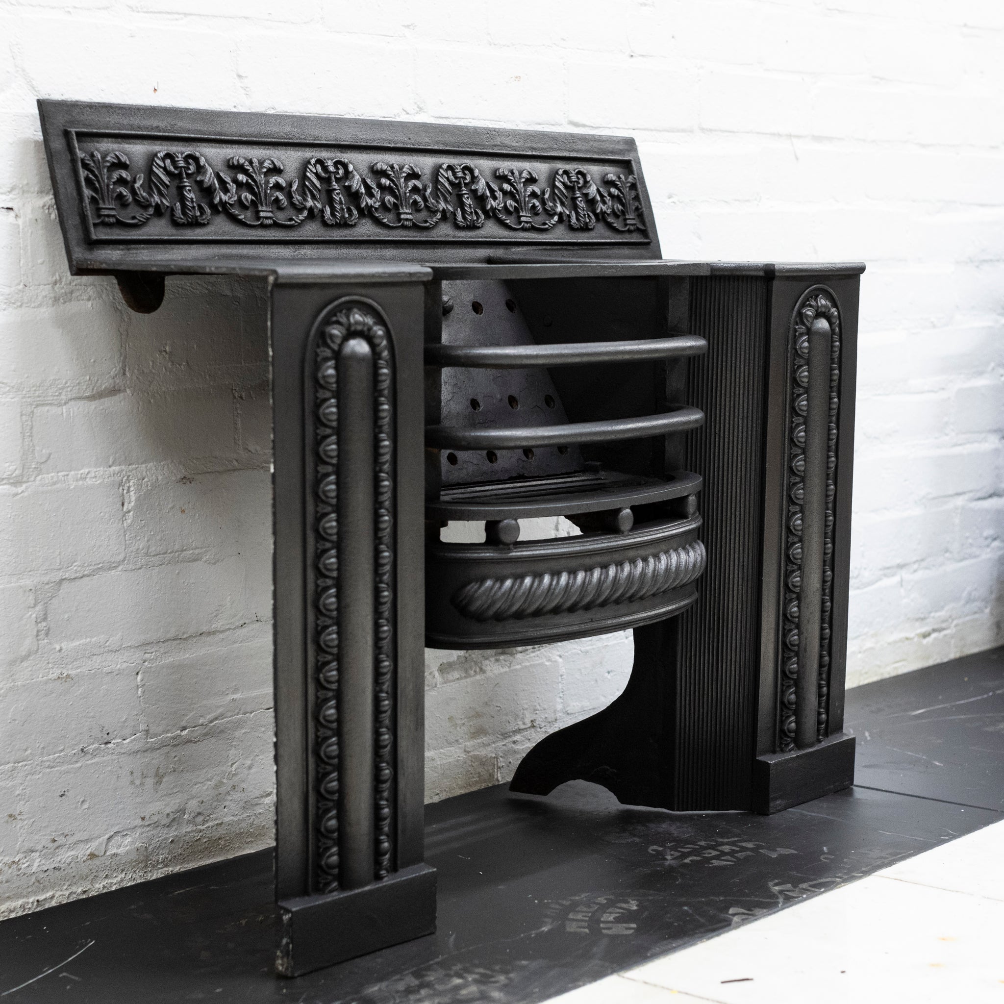 Antique Georgian Cast Iron Hob Grate - The Architectural Forum