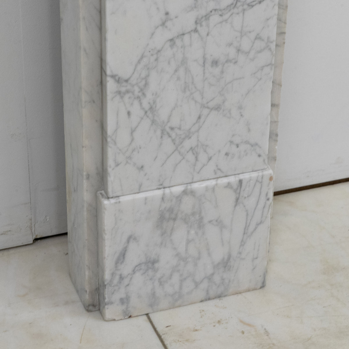 Antique Carrara Marble Late Georgian Fireplace Surround