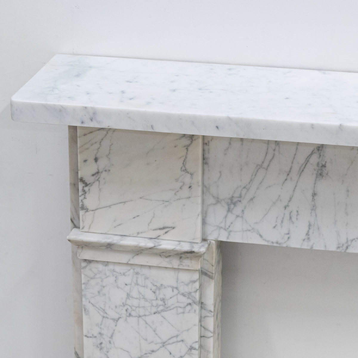Antique Carrara Marble Late Georgian Fireplace Surround