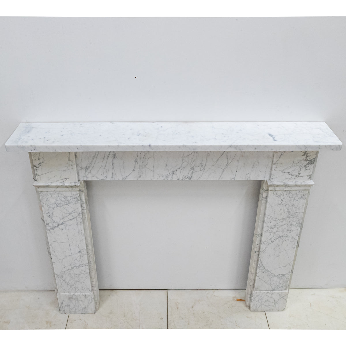 Antique Carrara Marble Late Georgian Fireplace Surround