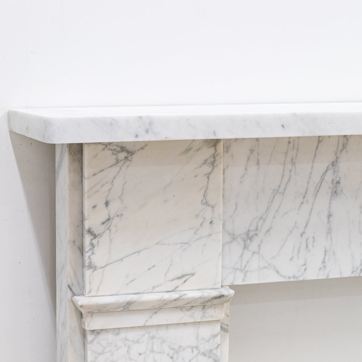 Antique Carrara Marble Late Georgian Fireplace Surround