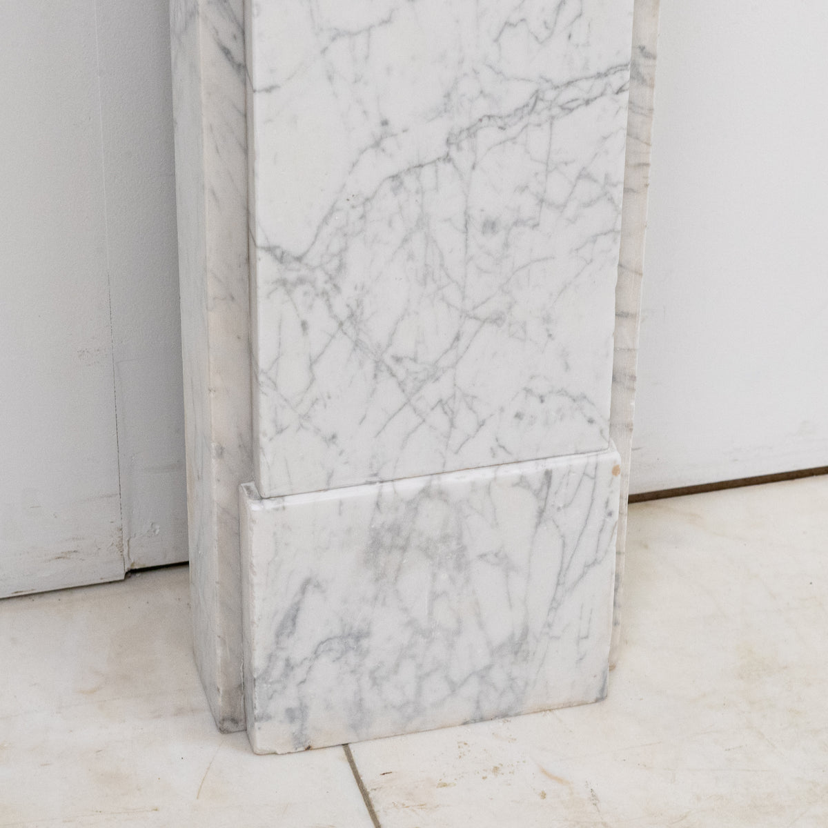 Antique Carrara Marble Late Georgian Fireplace Surround