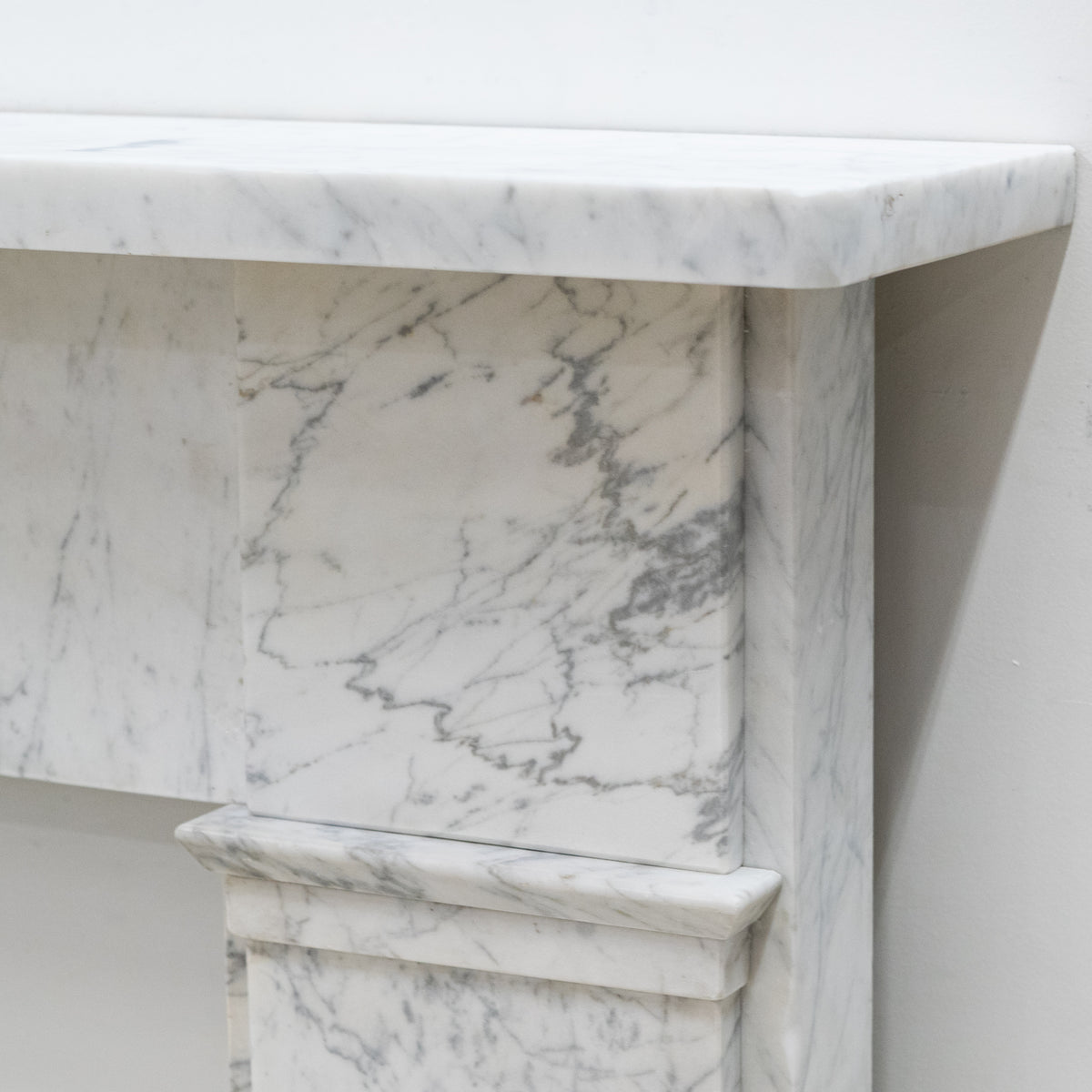 Antique Carrara Marble Late Georgian Fireplace Surround