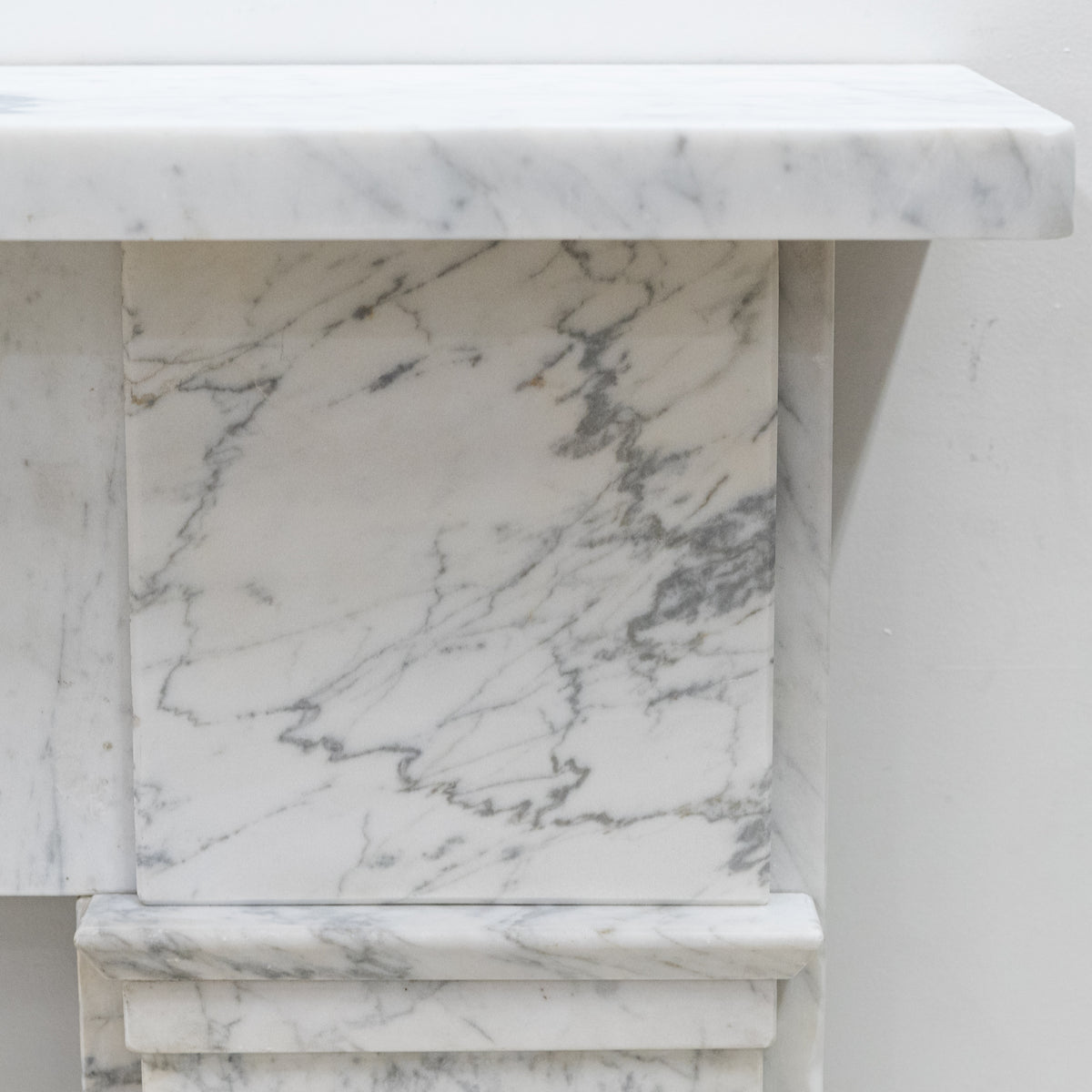 Antique Carrara Marble Late Georgian Fireplace Surround