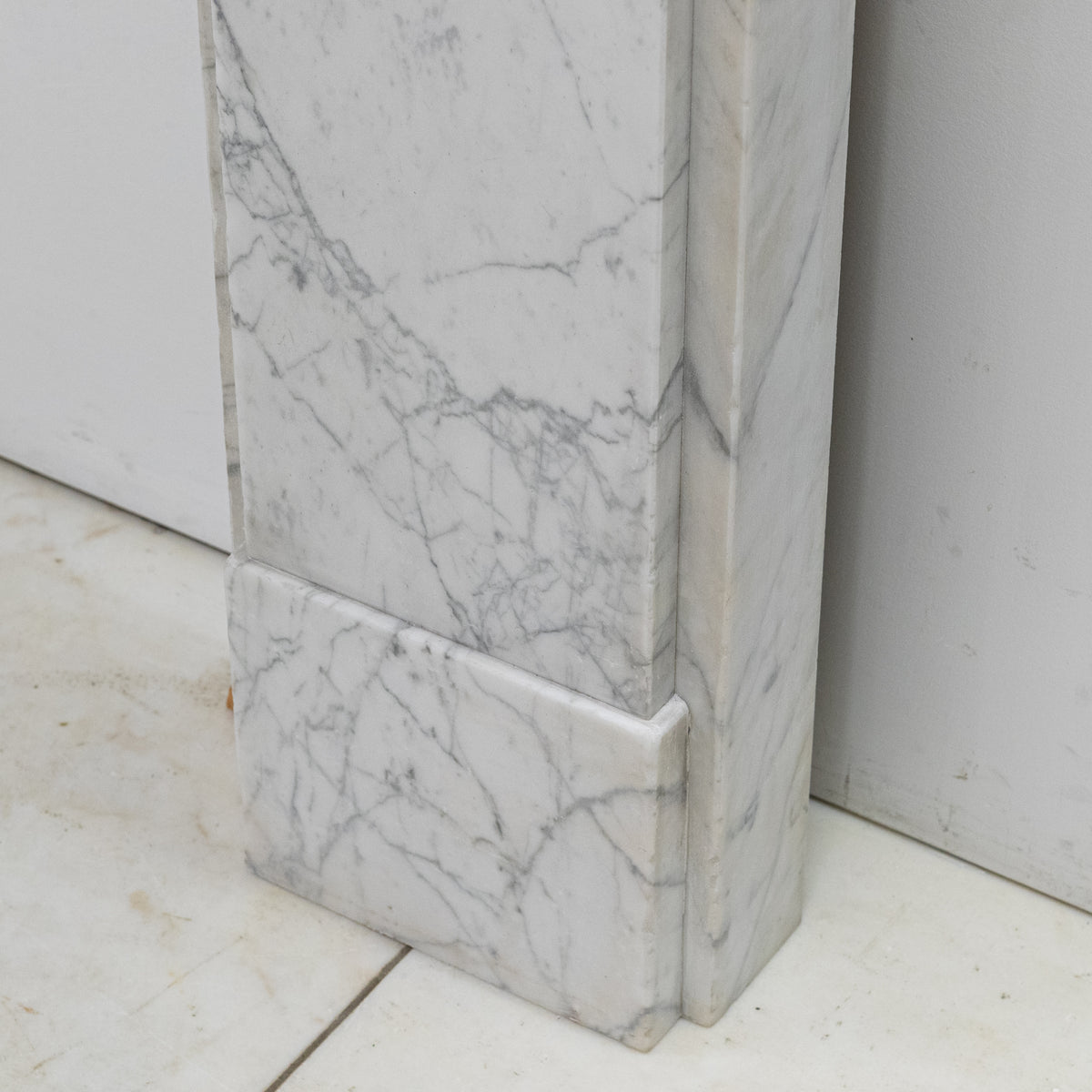 Antique Carrara Marble Late Georgian Fireplace Surround