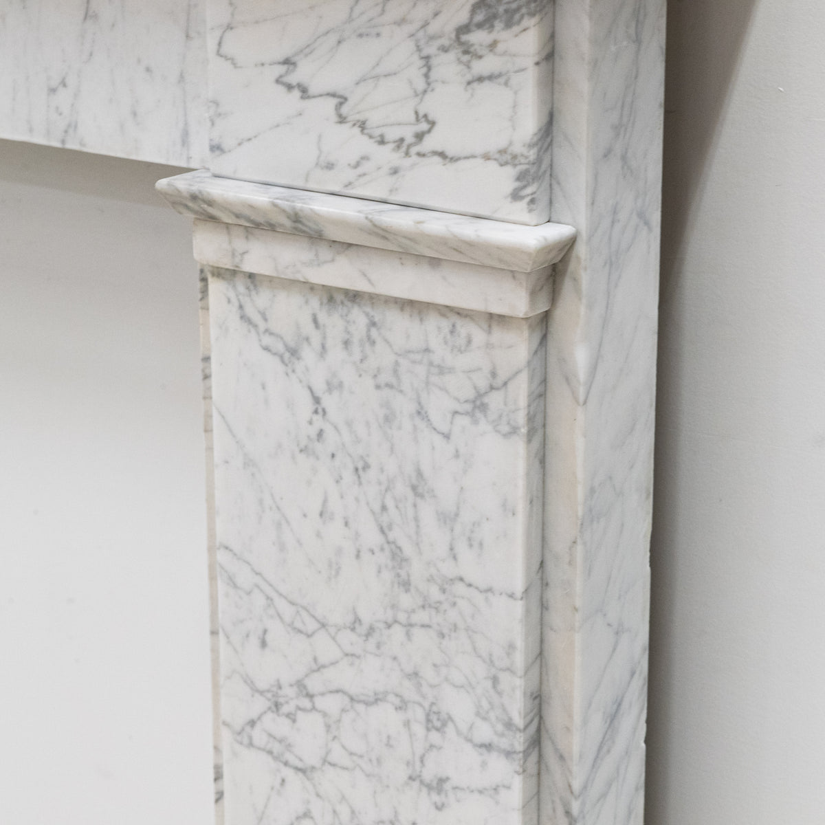 Antique Carrara Marble Late Georgian Fireplace Surround