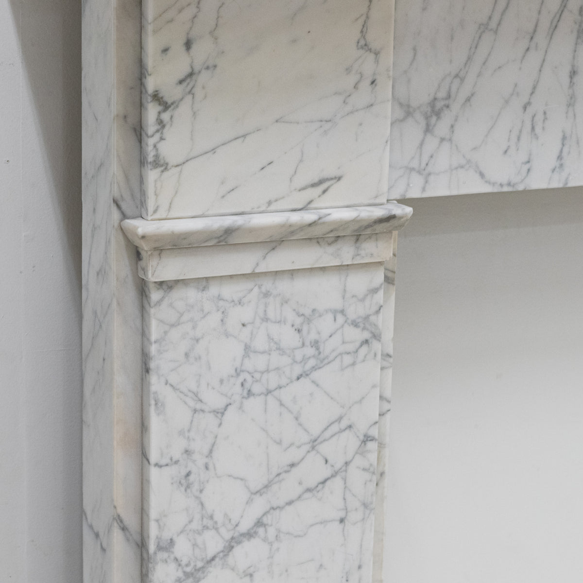 Antique Carrara Marble Late Georgian Fireplace Surround