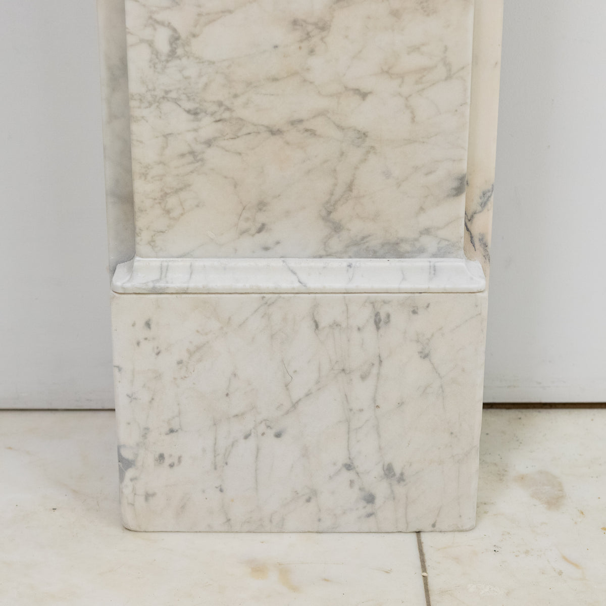 Antique Carrara Marble Late Georgian Fireplace Surround