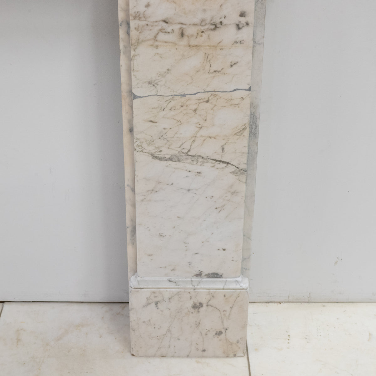Antique Carrara Marble Late Georgian Fireplace Surround