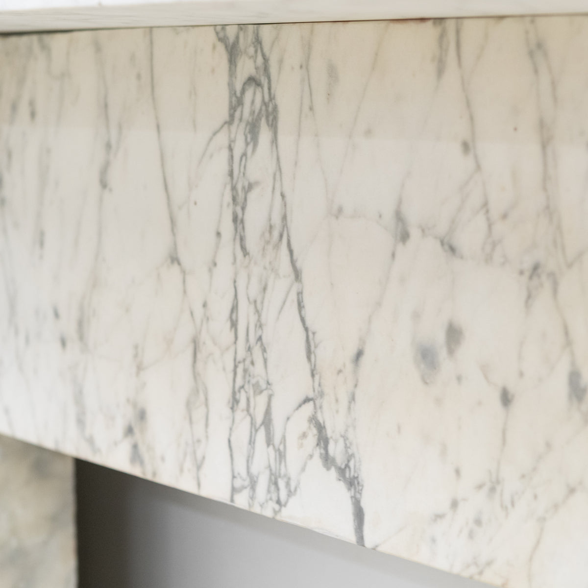 Antique Carrara Marble Late Georgian Fireplace Surround