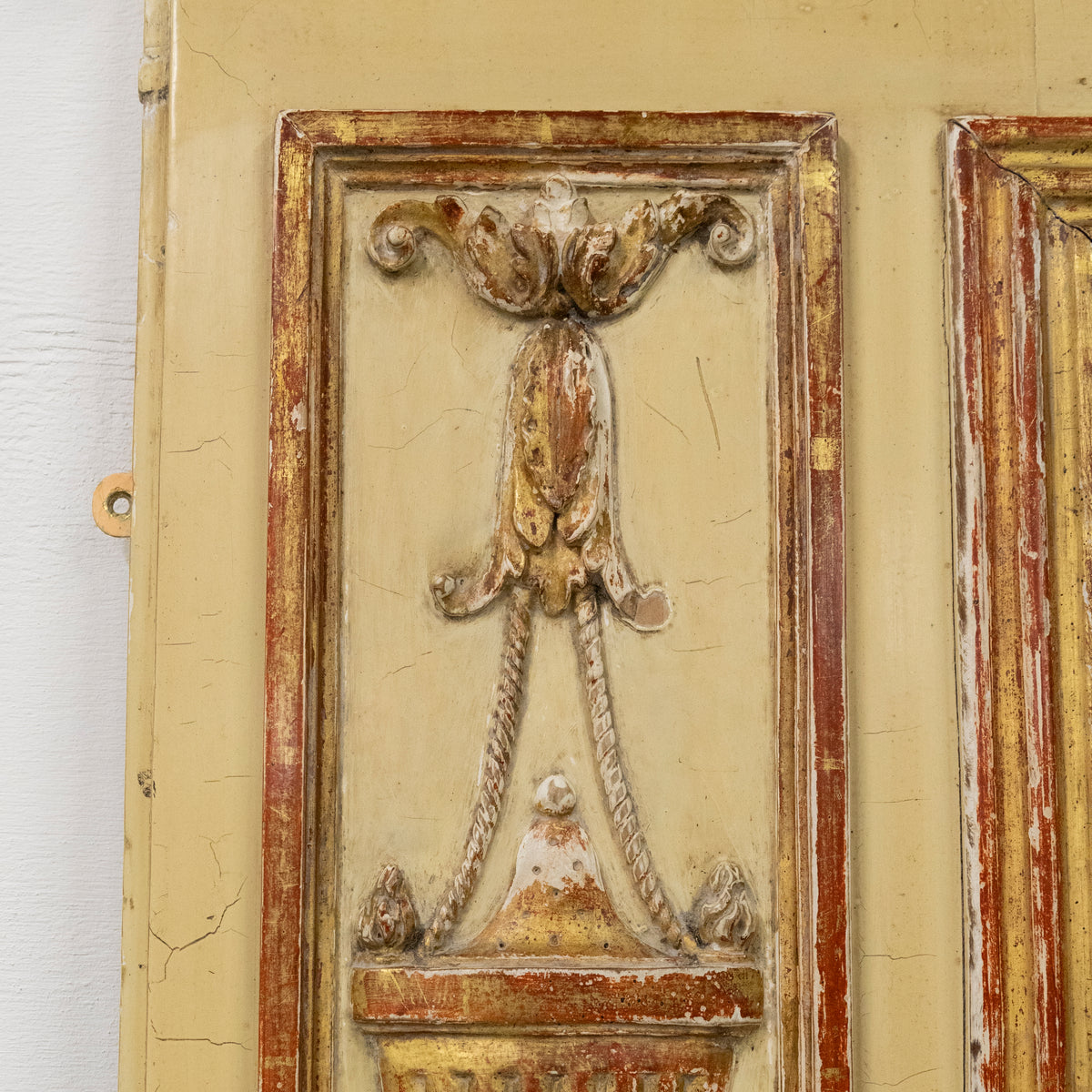 Large Louis XVI Trumeau Mirror with Oil Painting and Gilt Gesso Details | The Architectural Forum