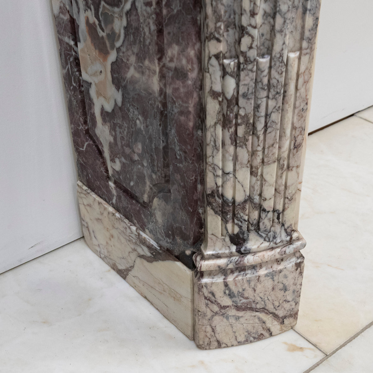 Antique 19th Century Brèche Marble Louis Style Fireplace Surround | The Architectural Forum