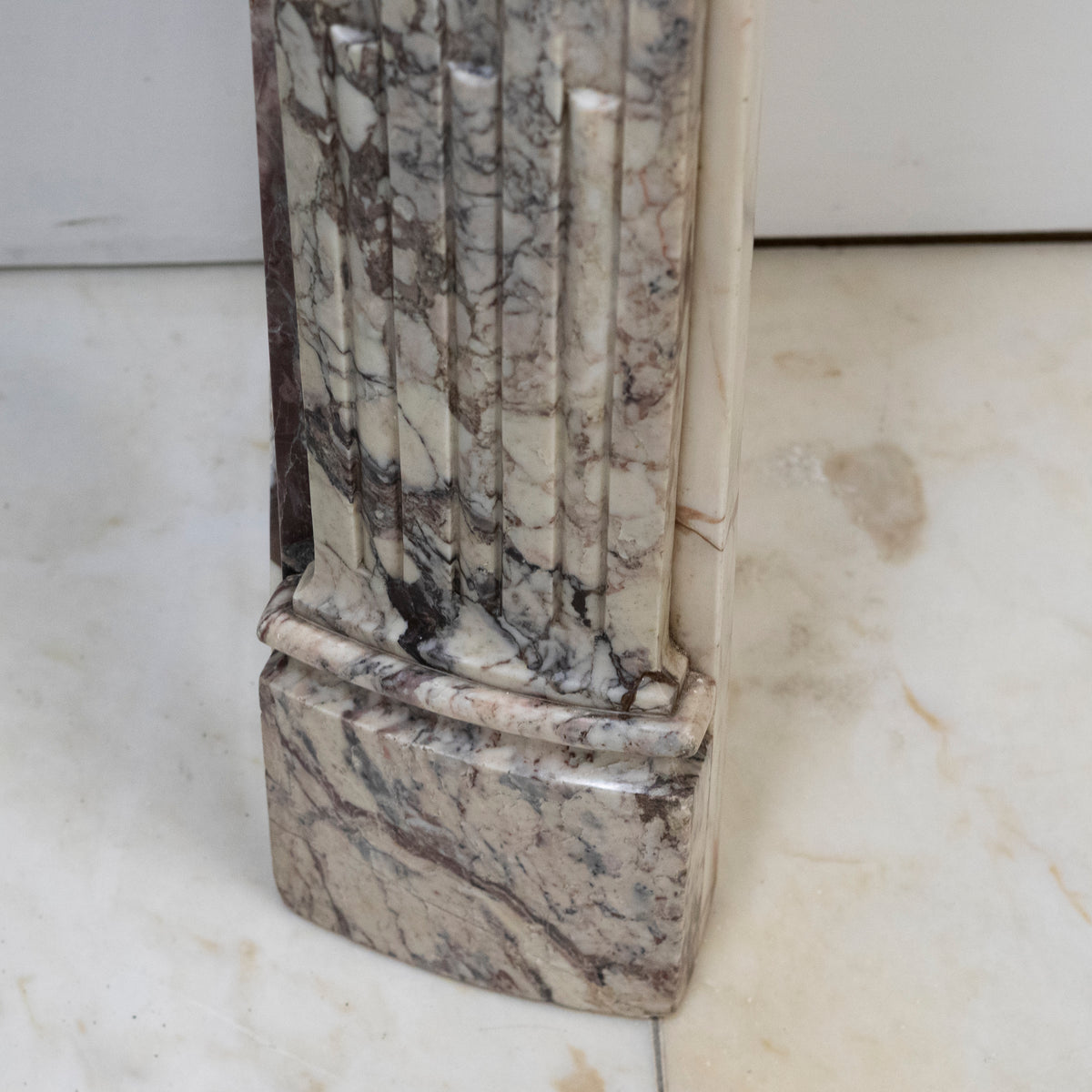 Antique 19th Century Brèche Marble Louis Style Fireplace Surround | The Architectural Forum