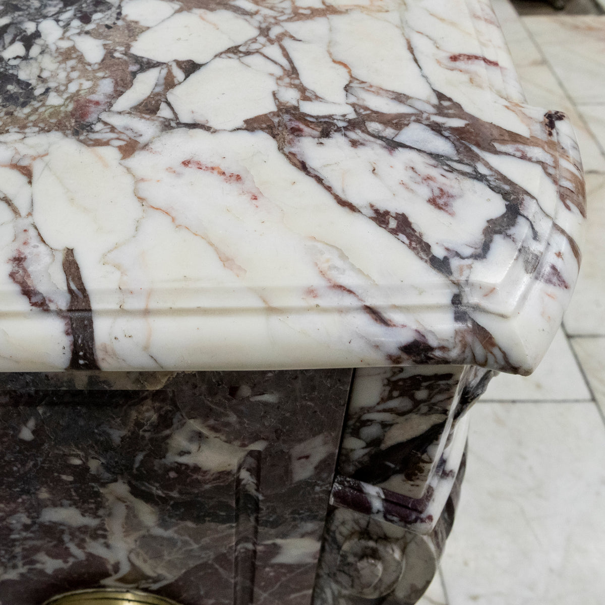 Antique 19th Century Brèche Marble Louis Style Fireplace Surround | The Architectural Forum