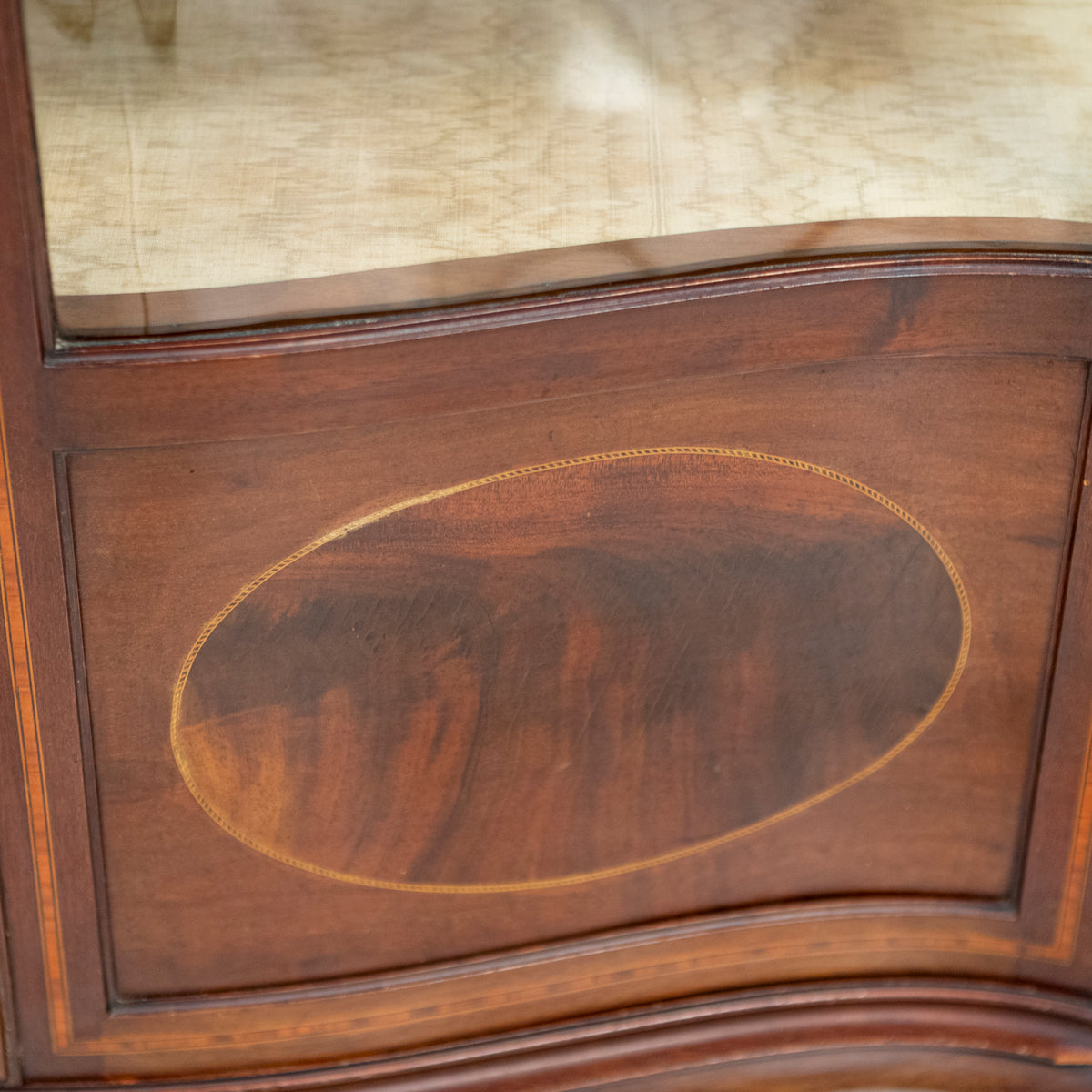 Antique Edwardian Inlaid Mahogany Display Cabinet | The Architectural Forum