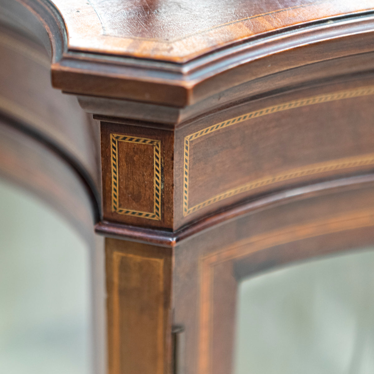 Antique Edwardian Inlaid Mahogany Display Cabinet | The Architectural Forum