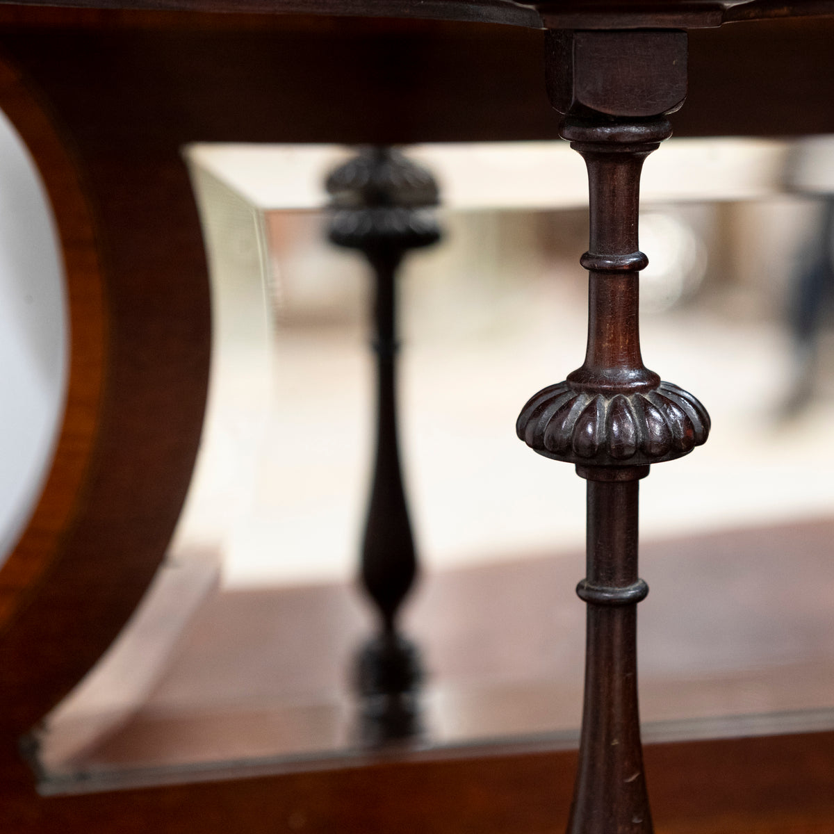 Antique Edwardian Inlaid Mahogany Display Cabinet | The Architectural Forum