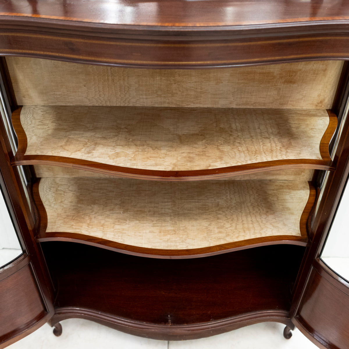 Antique Edwardian Inlaid Mahogany Display Cabinet | The Architectural Forum