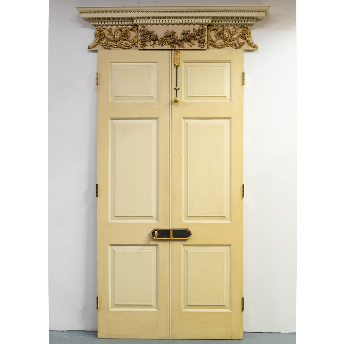 Impressive Set of 2 Double Doors with Early 19th Century Pediments | Regency Overdoors | The Architectural Forum