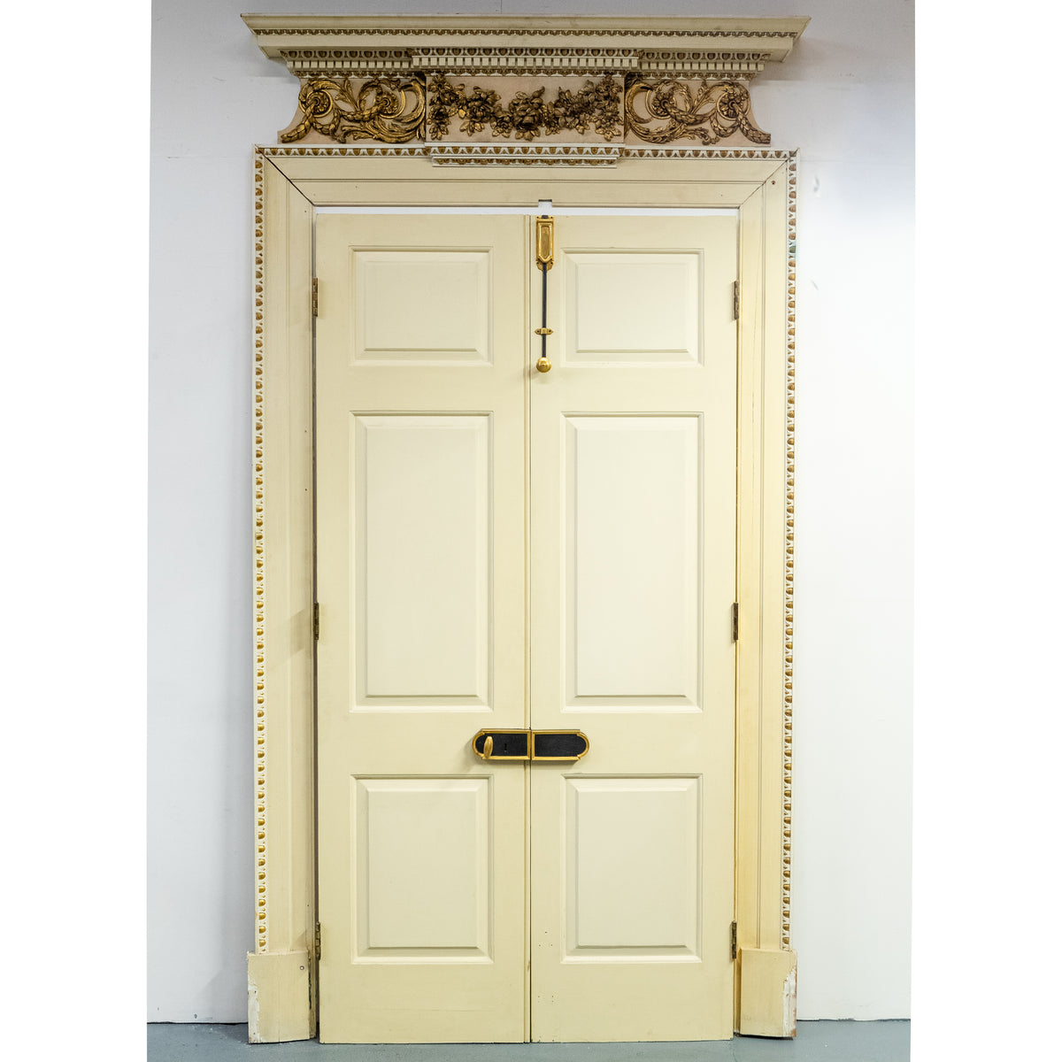 Impressive Set of 3 Double Doors with Early 19th Century Pediments | Regency Overdoors