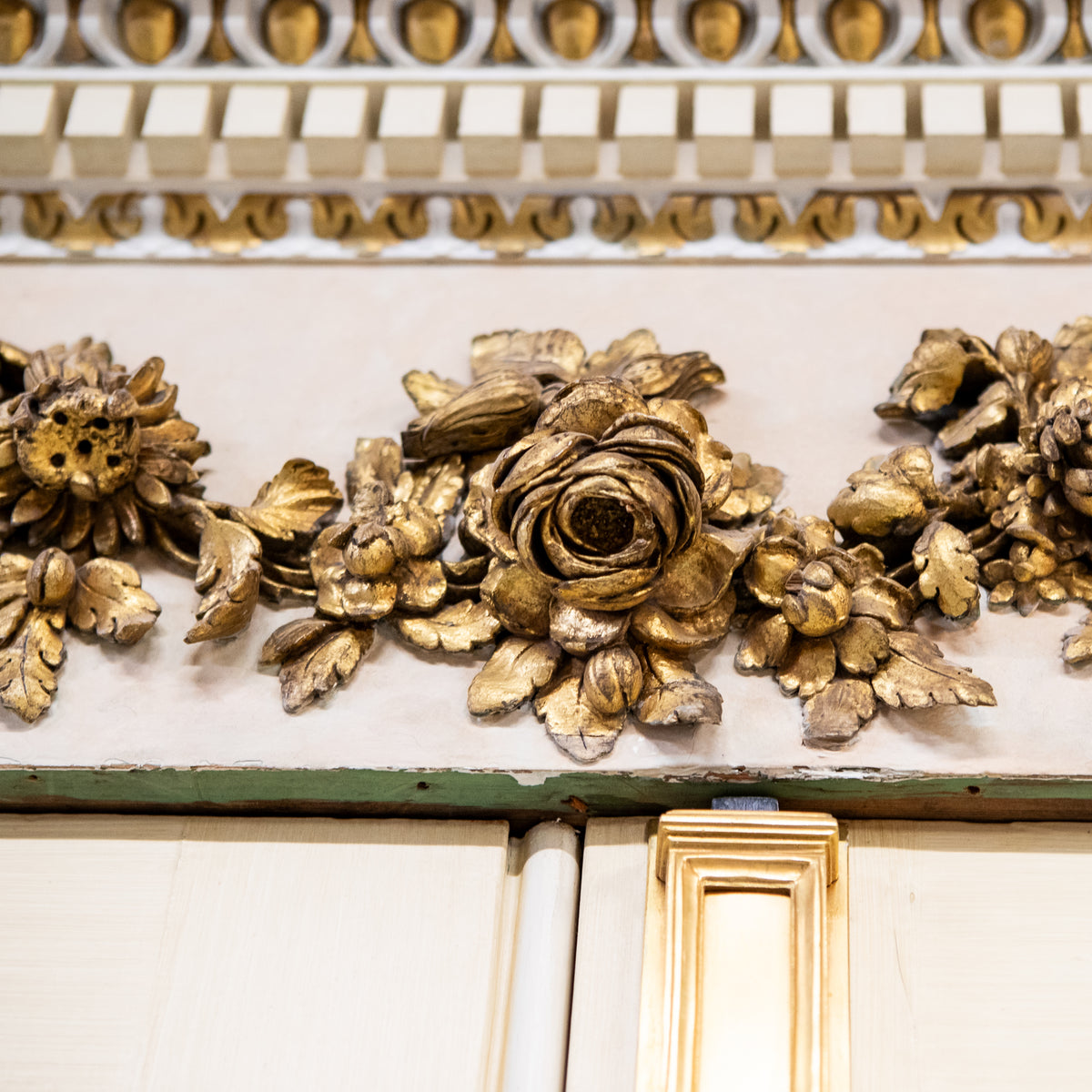 Impressive Set of 3 Double Doors with Early 19th Century Pediments | Regency Overdoors