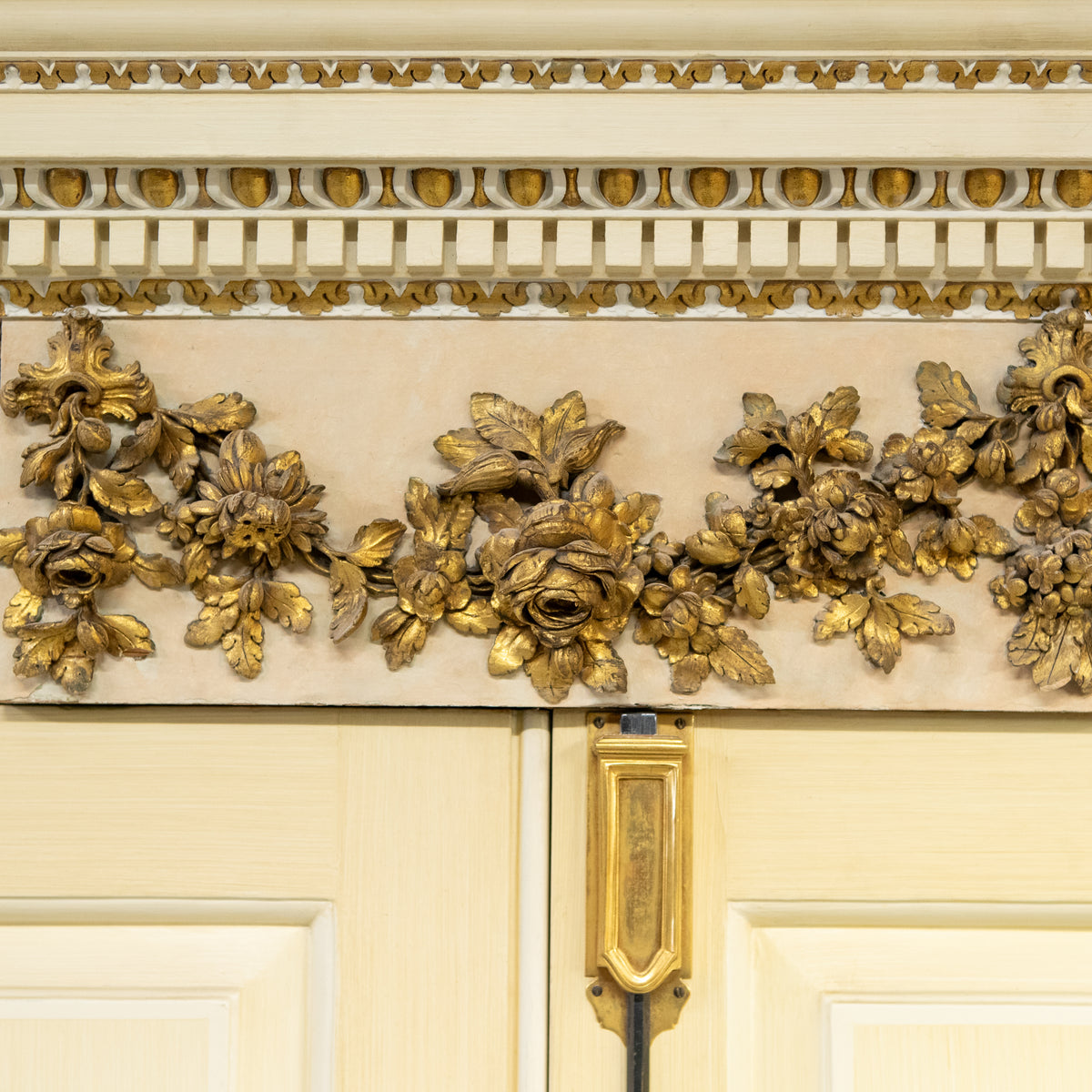 Impressive Set of 3 Double Doors with Early 19th Century Pediments | Regency Overdoors