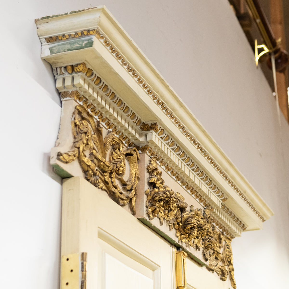 Impressive Set of 3 Double Doors with Early 19th Century Pediments | Regency Overdoors