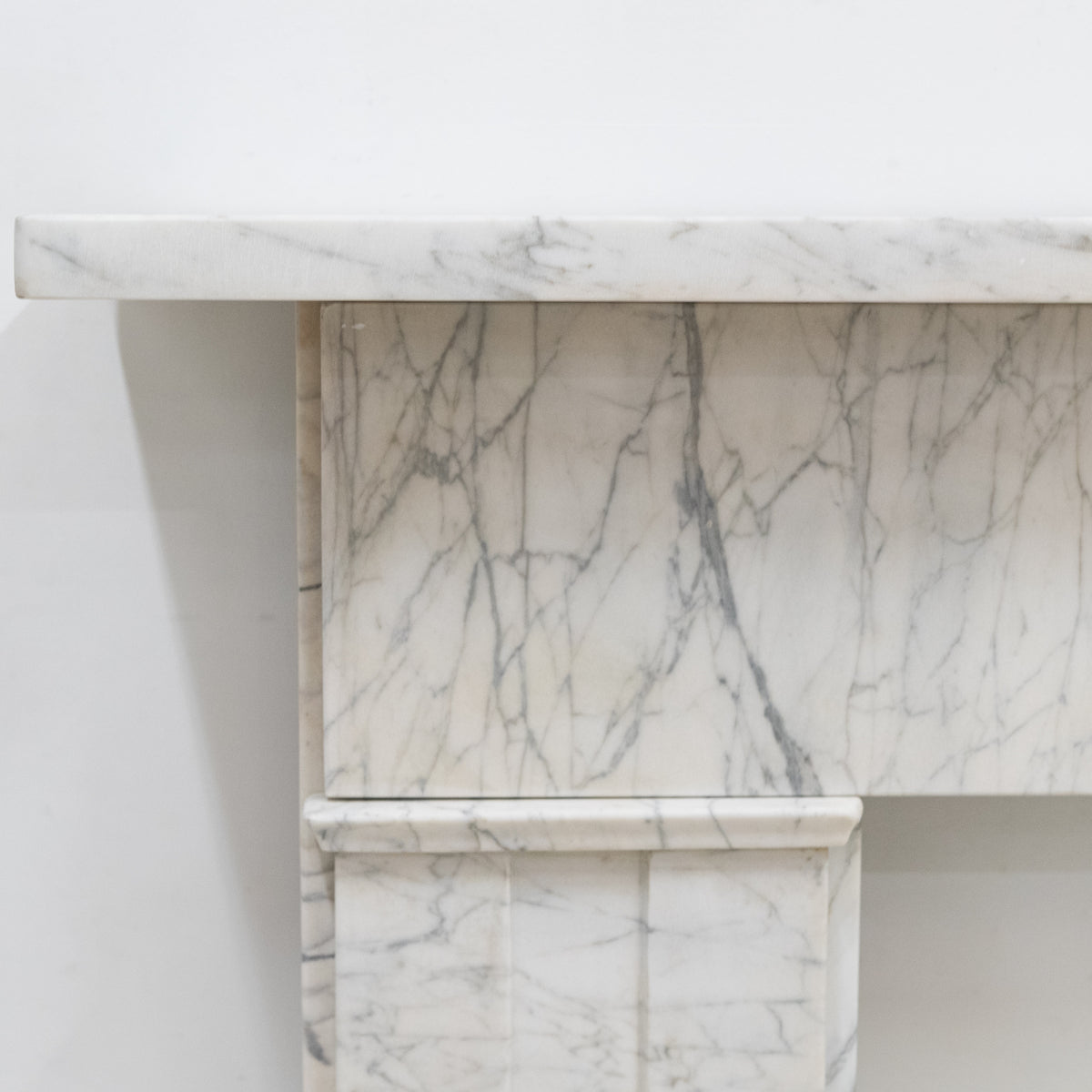 Antique Carrara Marble Late Georgian Fireplace Surround