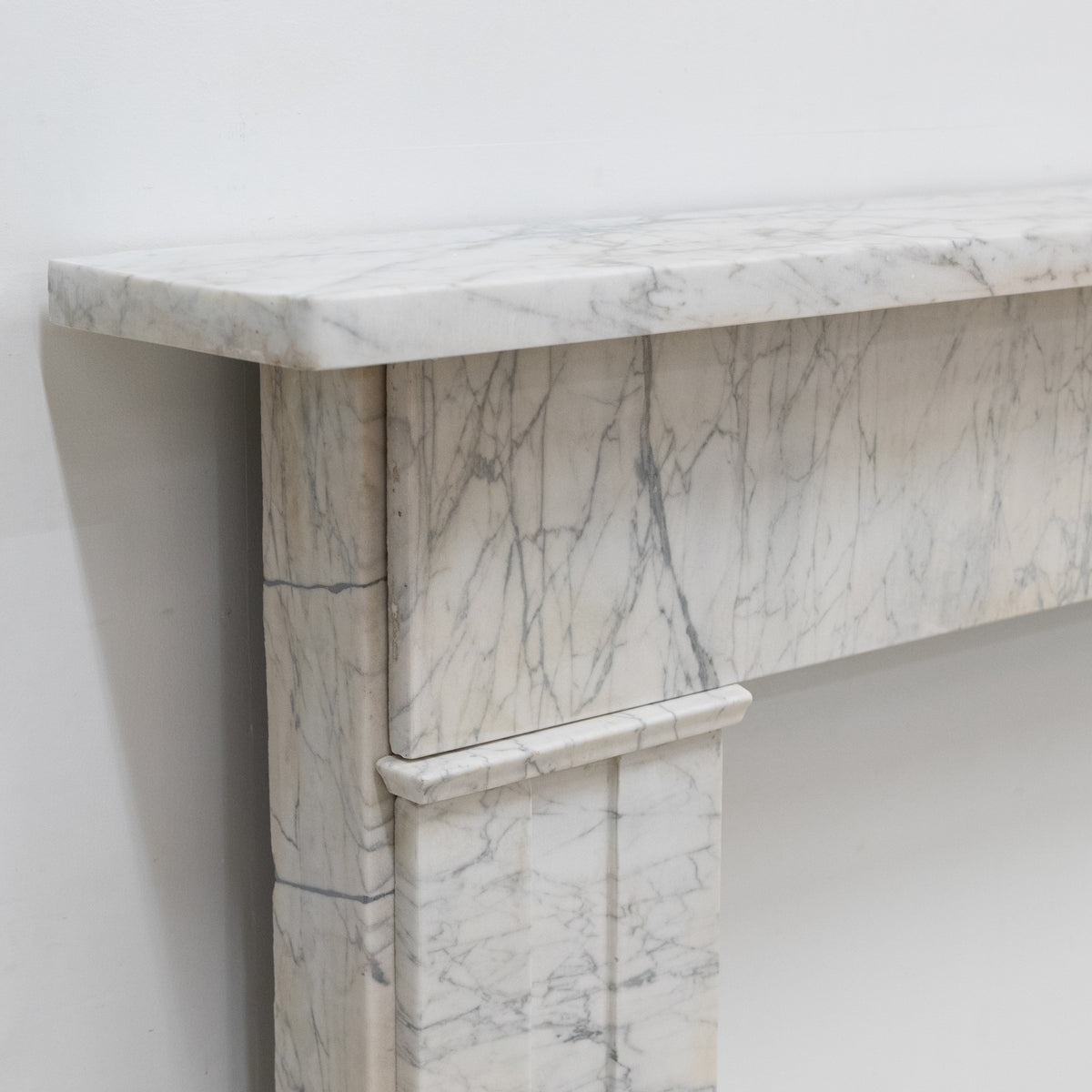 Antique Carrara Marble Late Georgian Fireplace Surround