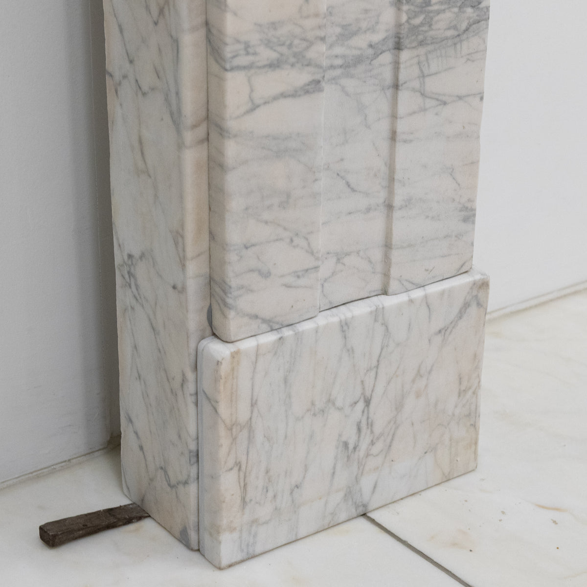 Antique Carrara Marble Late Georgian Fireplace Surround
